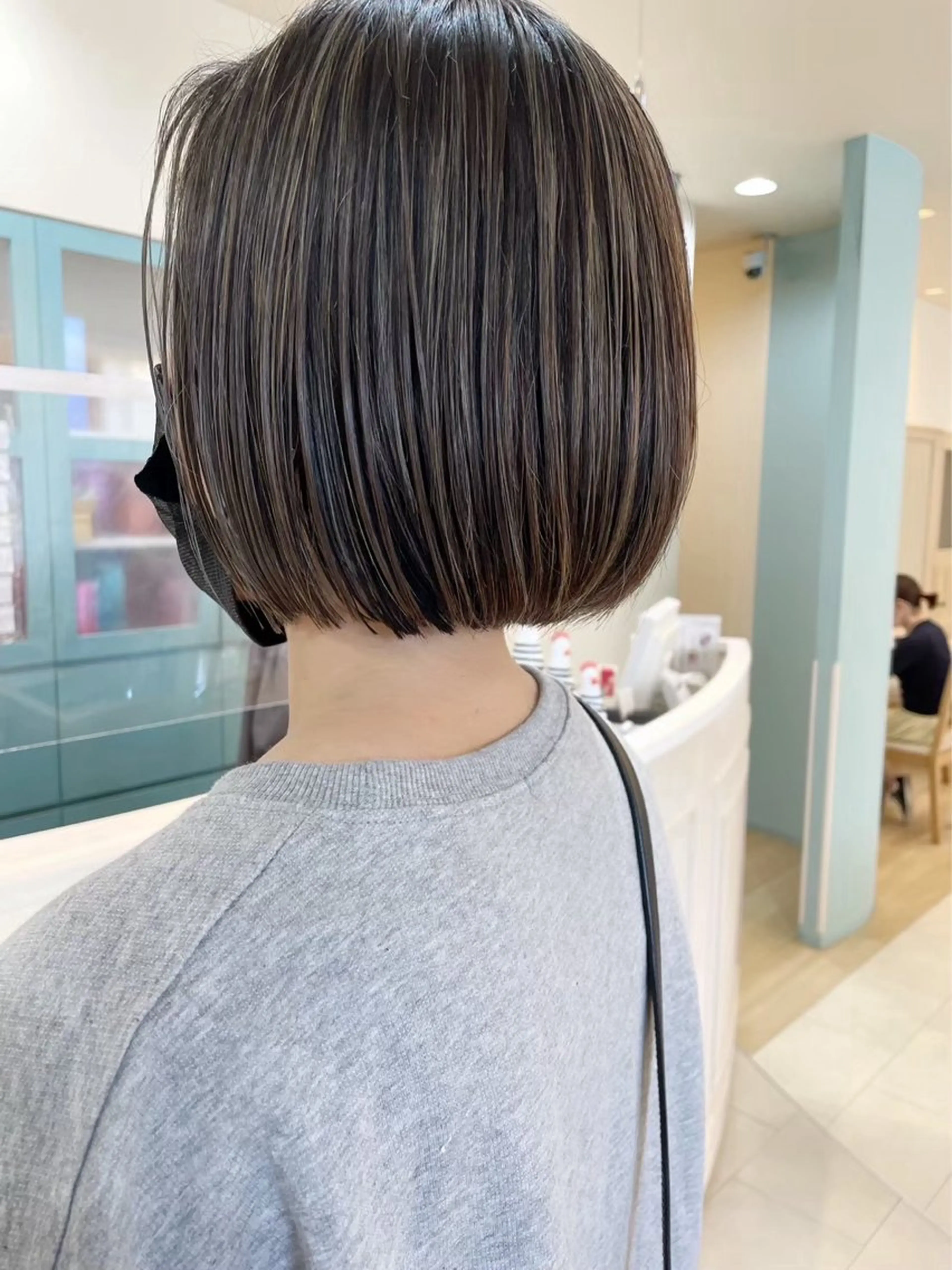 ショート ボブ ヘアメイクアージュ下大利店所属・生島 実咲のヘアスタイル