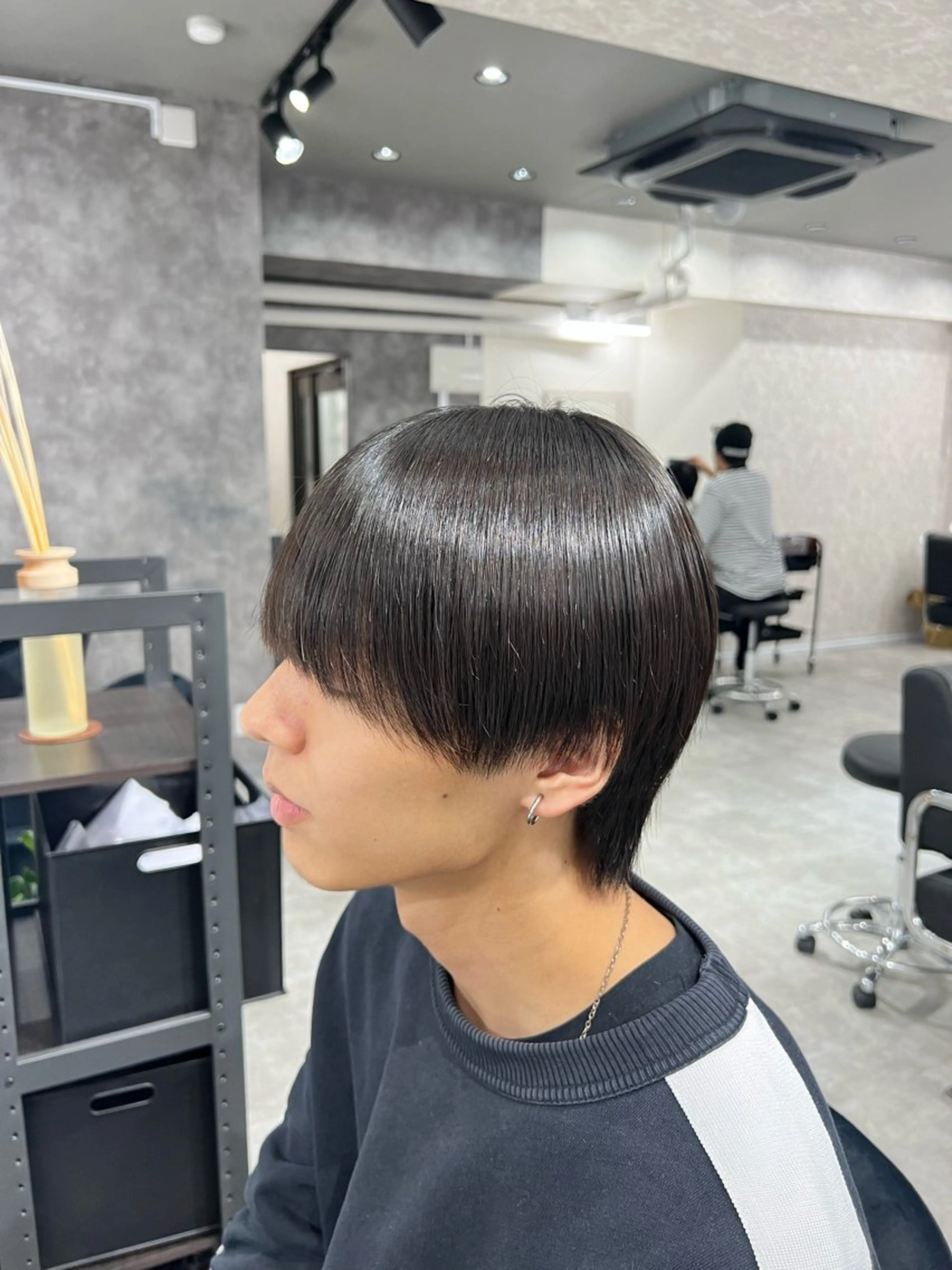 縮毛矯正 ※髪の履歴、長さによってはご案内が出来ない場合があるので要相談でよろしくお願い致します。（メンズ限定）の写真