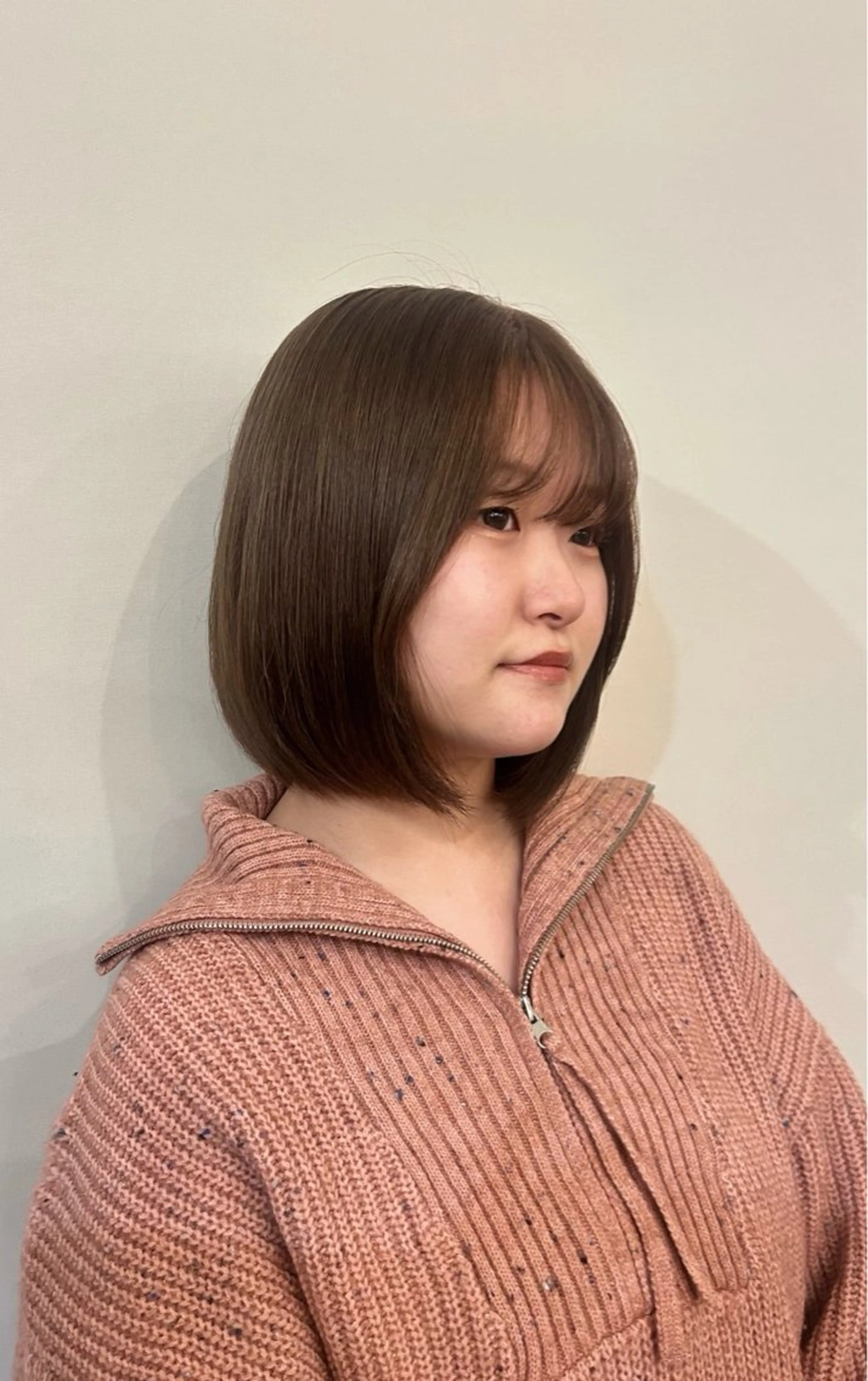 ミディアム カラー カット moeka/札幌/ 透明感カラーのヘアスタイル