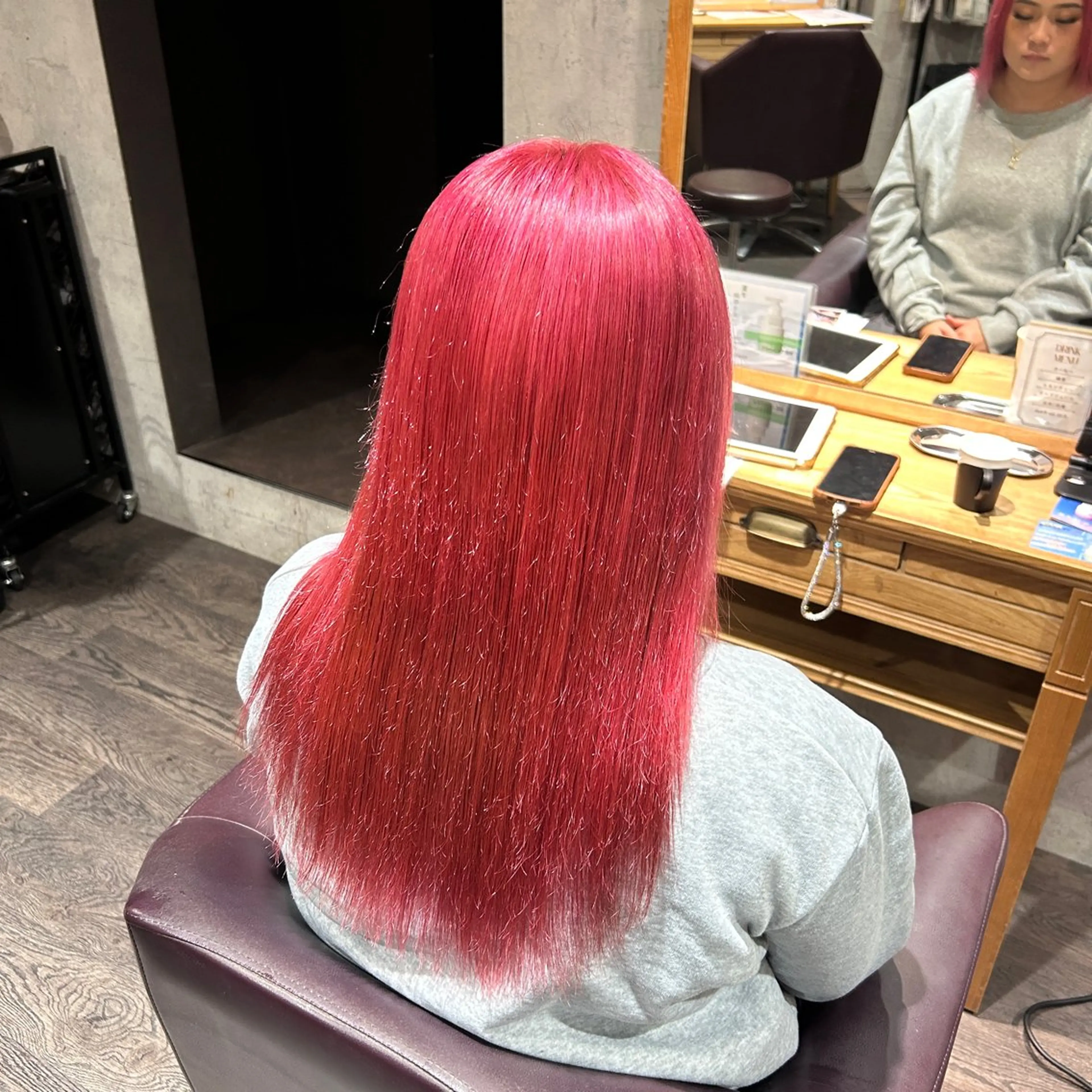 セミロング カラー カット ヘアカラー ハイトーン🇰🇷 19歳美容師アリルのヘアスタイル