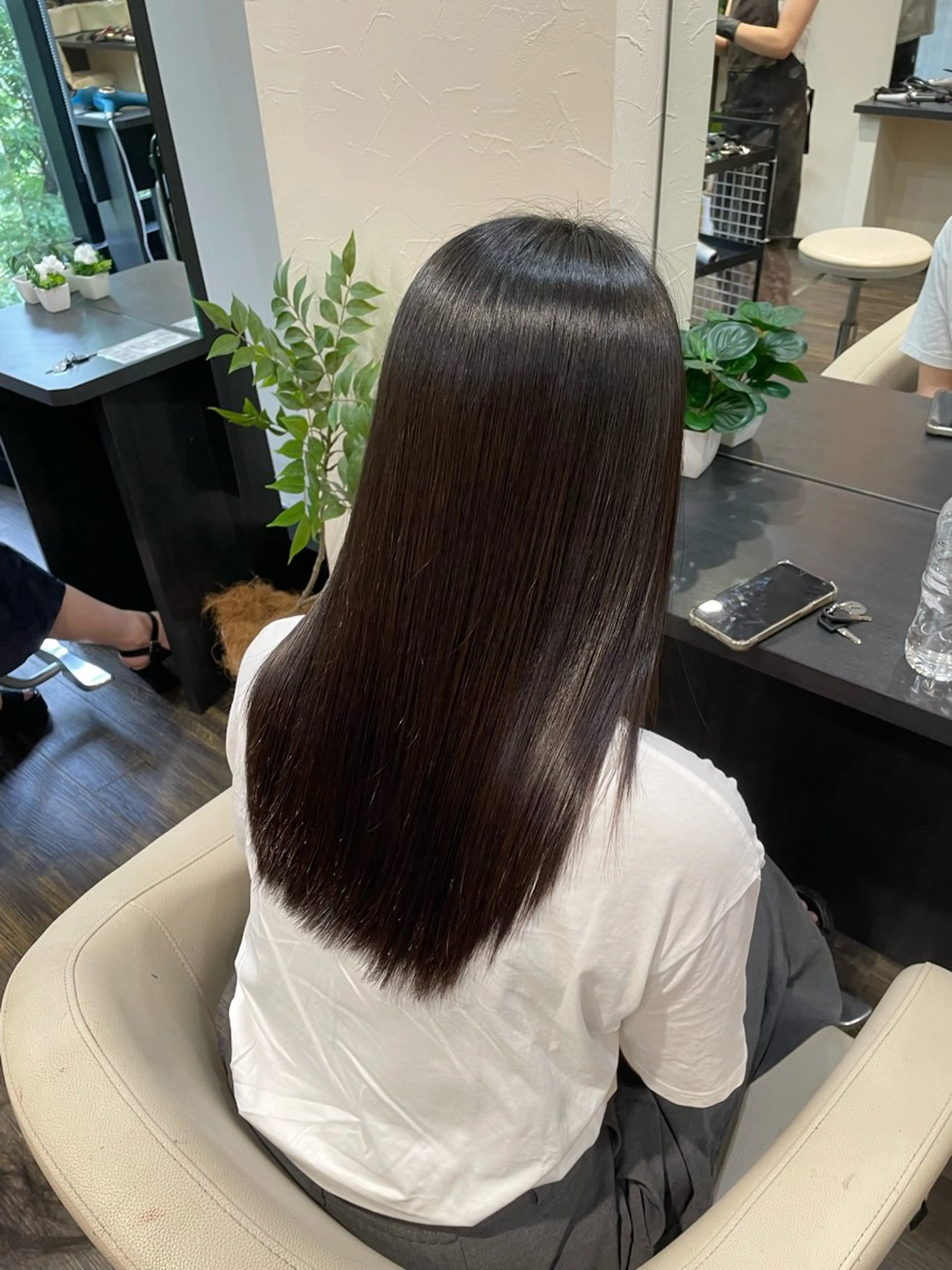 ロング カット 縮毛矯正 脇 麻紘のヘアスタイル