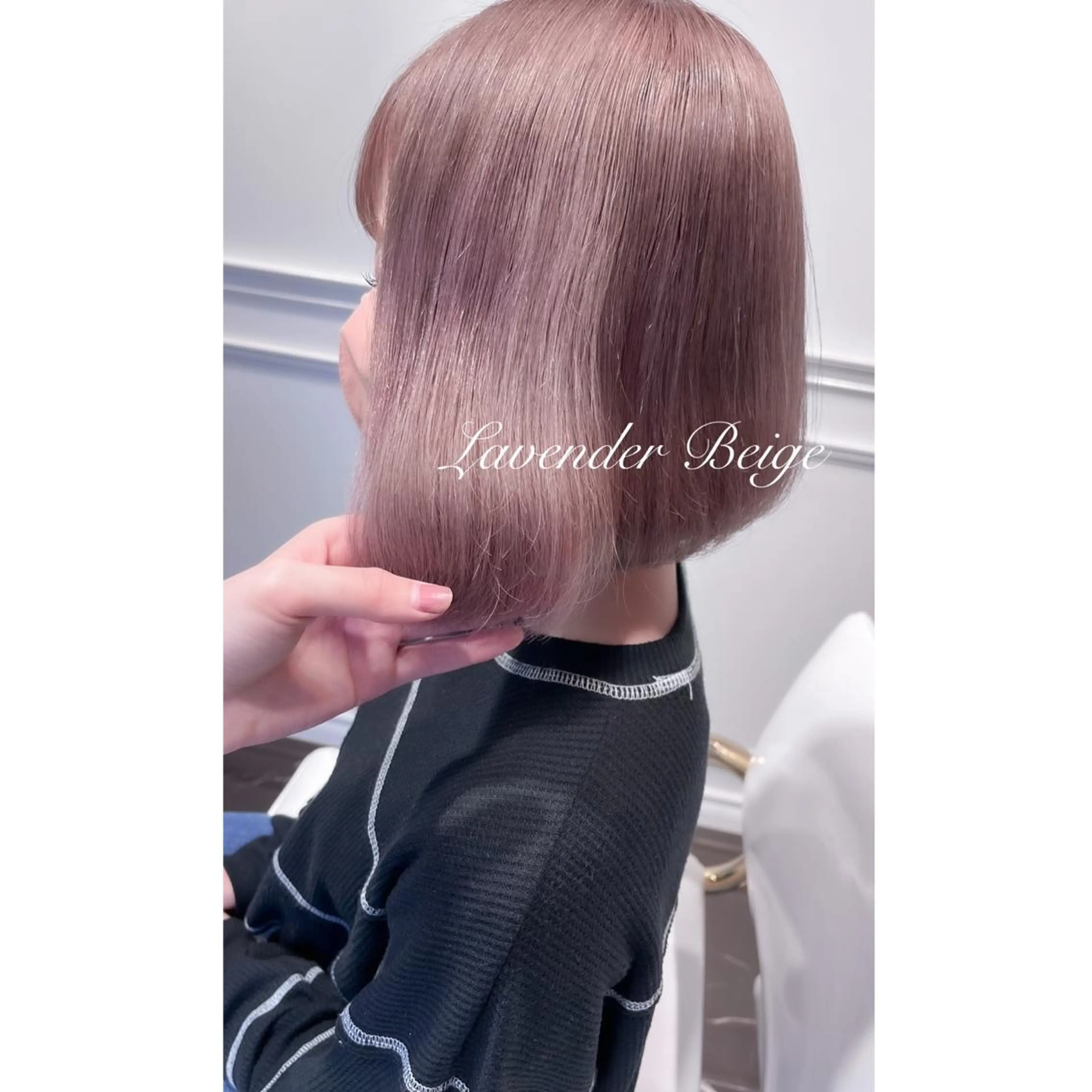 ミディアム カラー ブリーチ ヘアカラー LOTTA CUCCI所属・miyu /トレンド カラー×艶髪のヘアスタイル