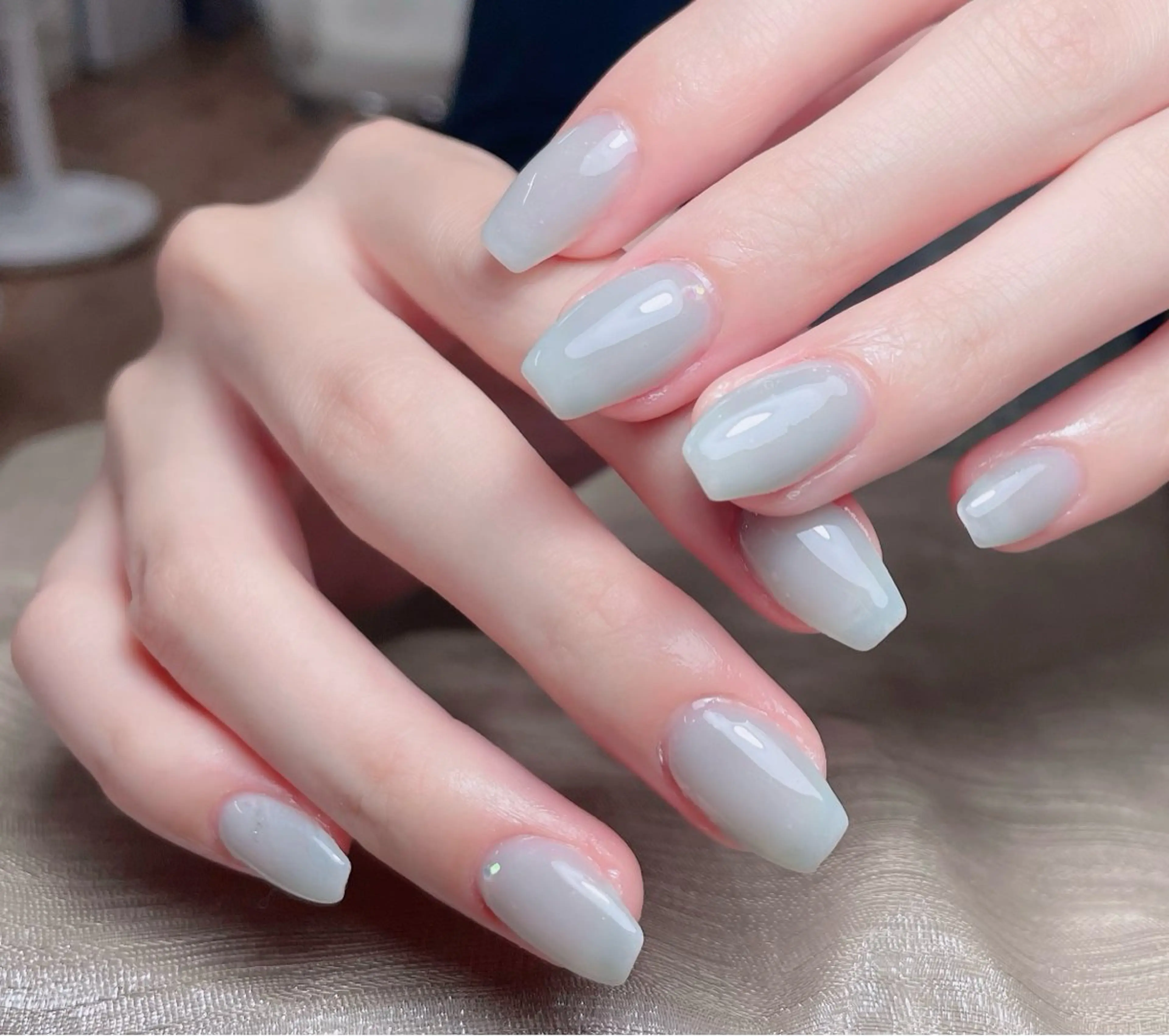 ネイル アートネイル チークネイル 長さ出し フレンチネイル グラデーション GIN ギン 大塚のネイルデザイン