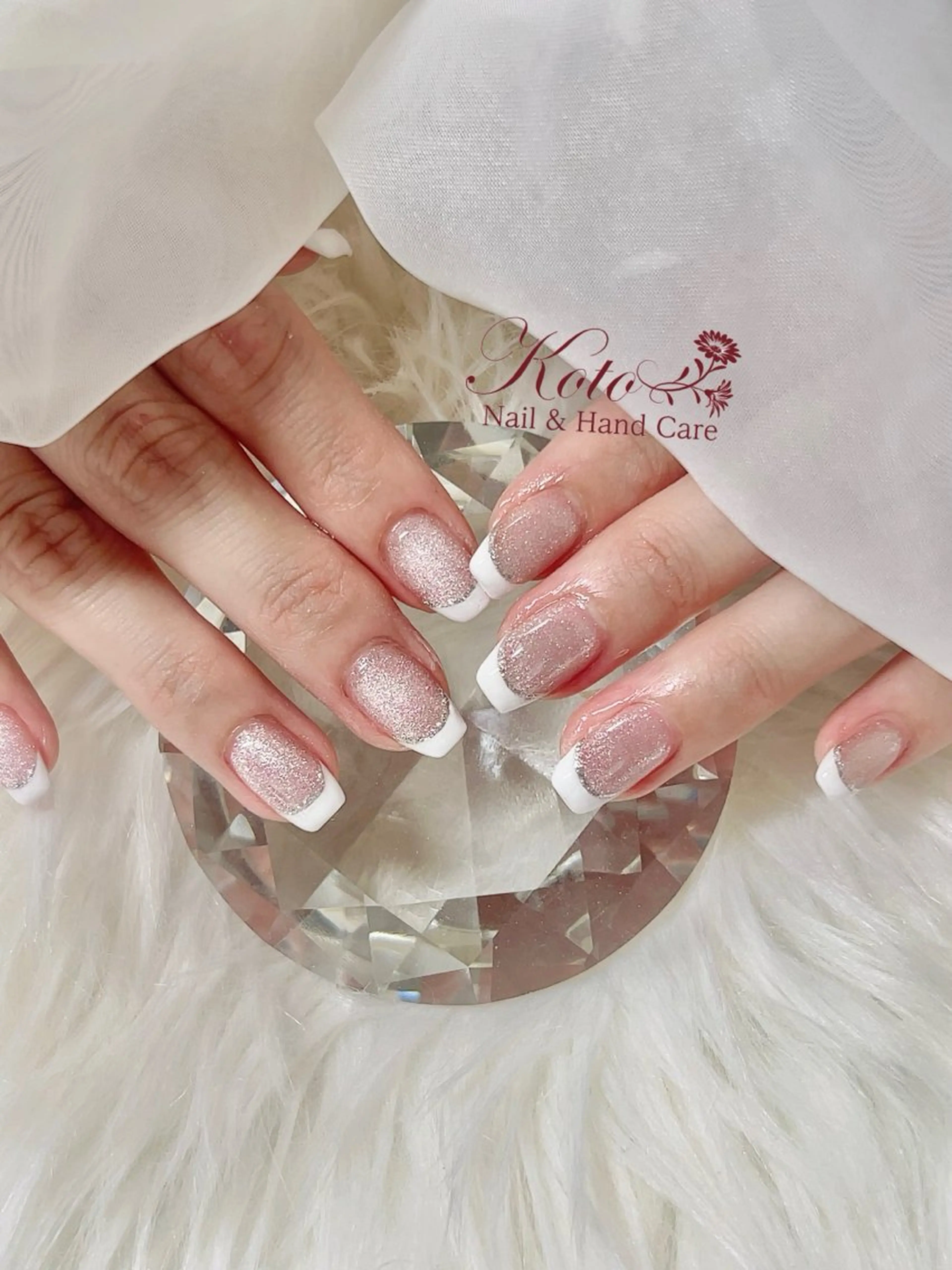 ネイル 長さ出し フレンチネイル ジェルネイル 持ち込み ニュアンスネイル ハンドネイル Nail Salon KOTOのネイルデザイン