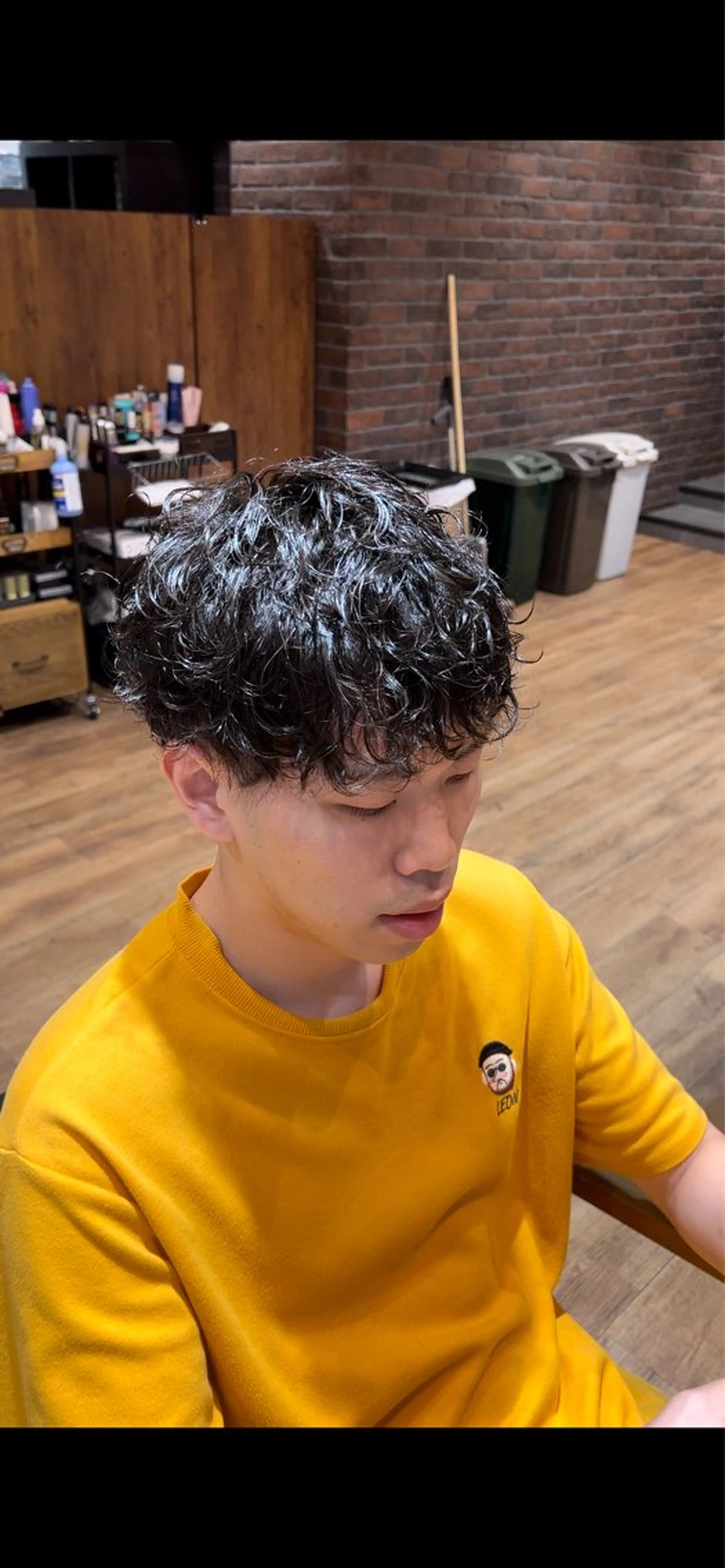 ショート パーマ メンズ カット パーマ FURUSHO 大槻 純也のヘアスタイル