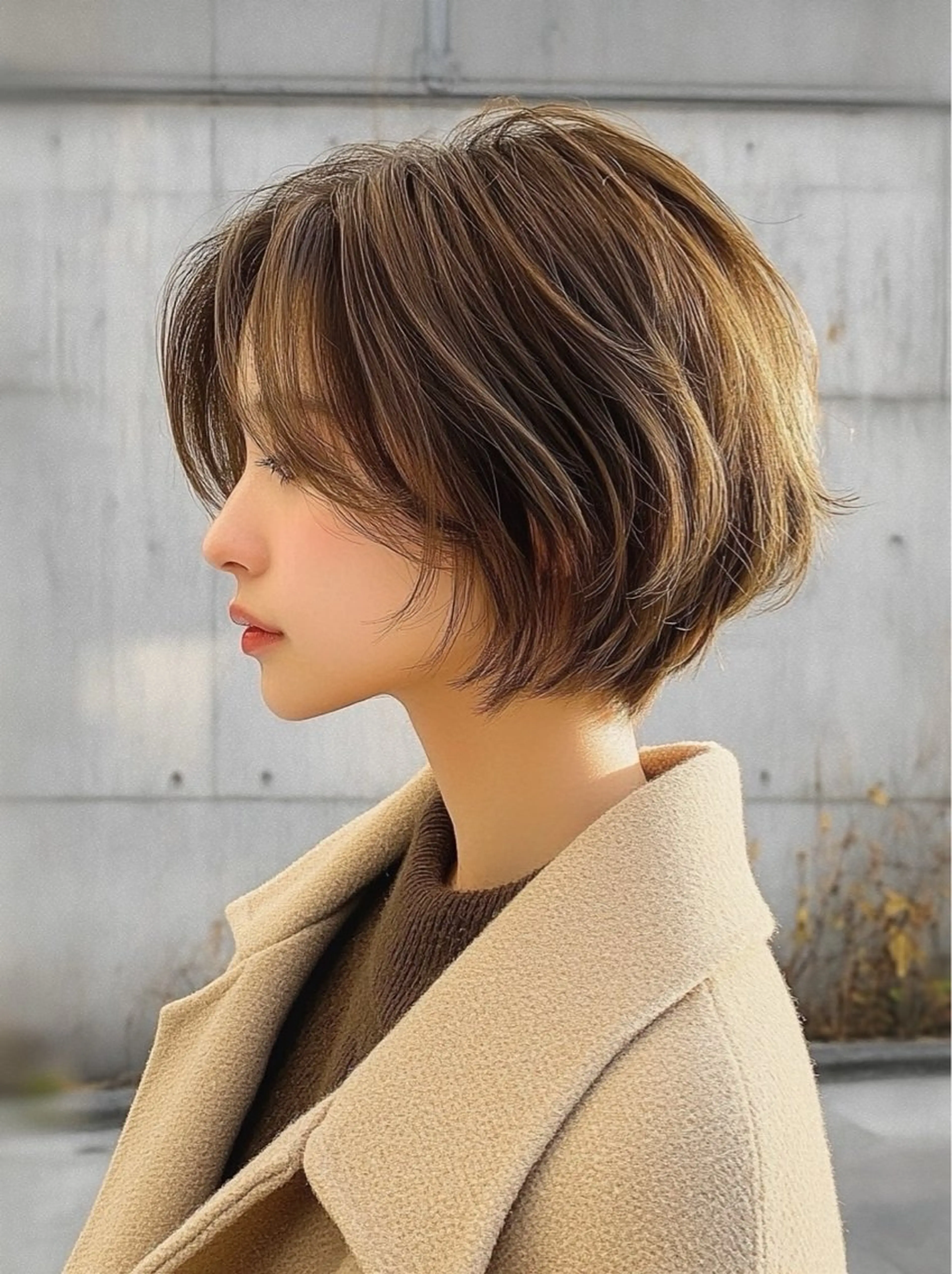 ショート カラー ヘアカラー トリートメント 顔まわり/レイヤー 🌼MIU🌼のヘアスタイル