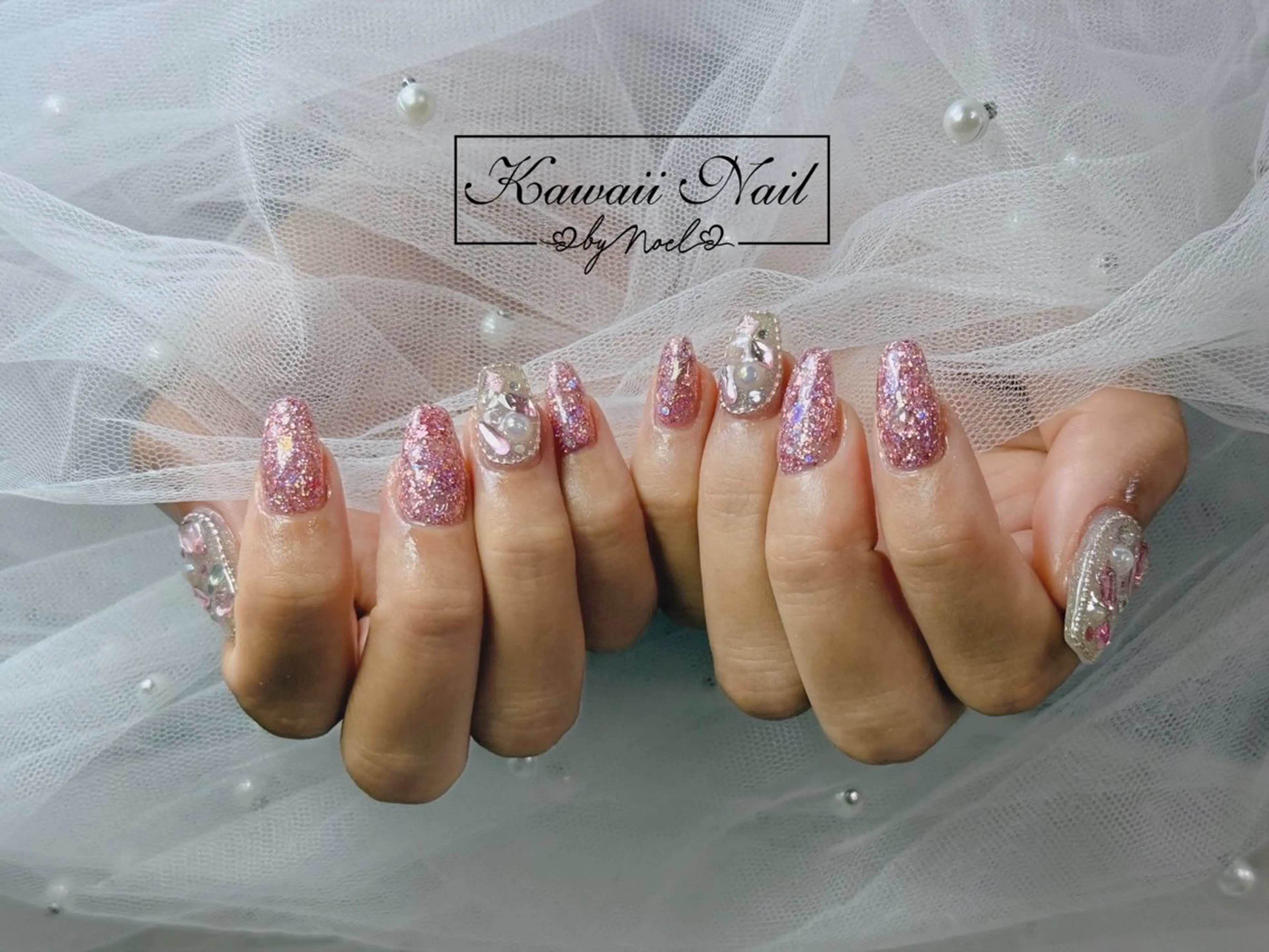 ネイル アートネイル フットネイル フレンチネイル ジェルネイル 韓国ネイル ハンドネイル Kawaii Nail Salon所属・Kawaii-jp Tomisatoのネイルデザイン