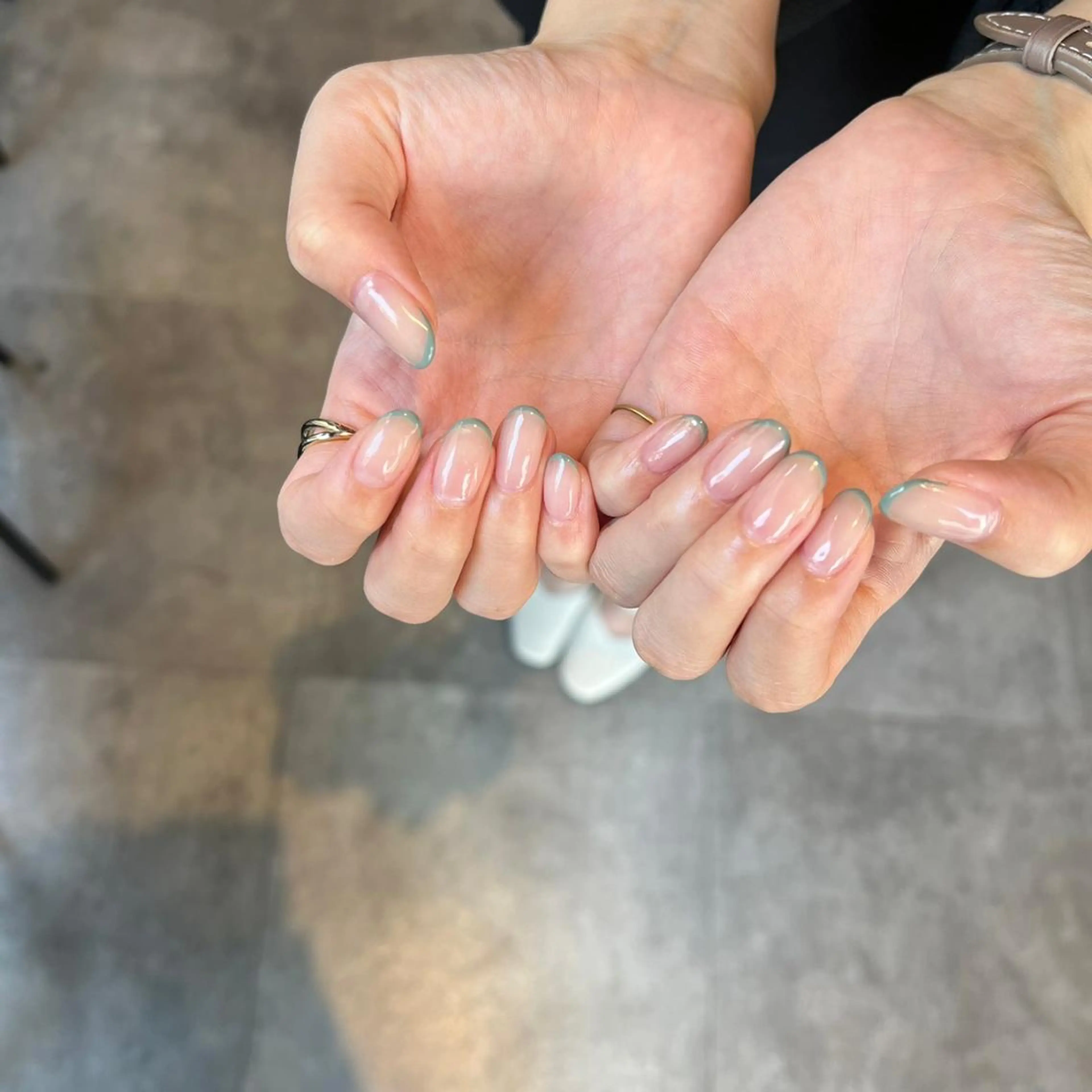 ネイル フレンチネイル ジェルネイル パラジェル パラジェル登録サロン N°nail 立川のネイルデザイン