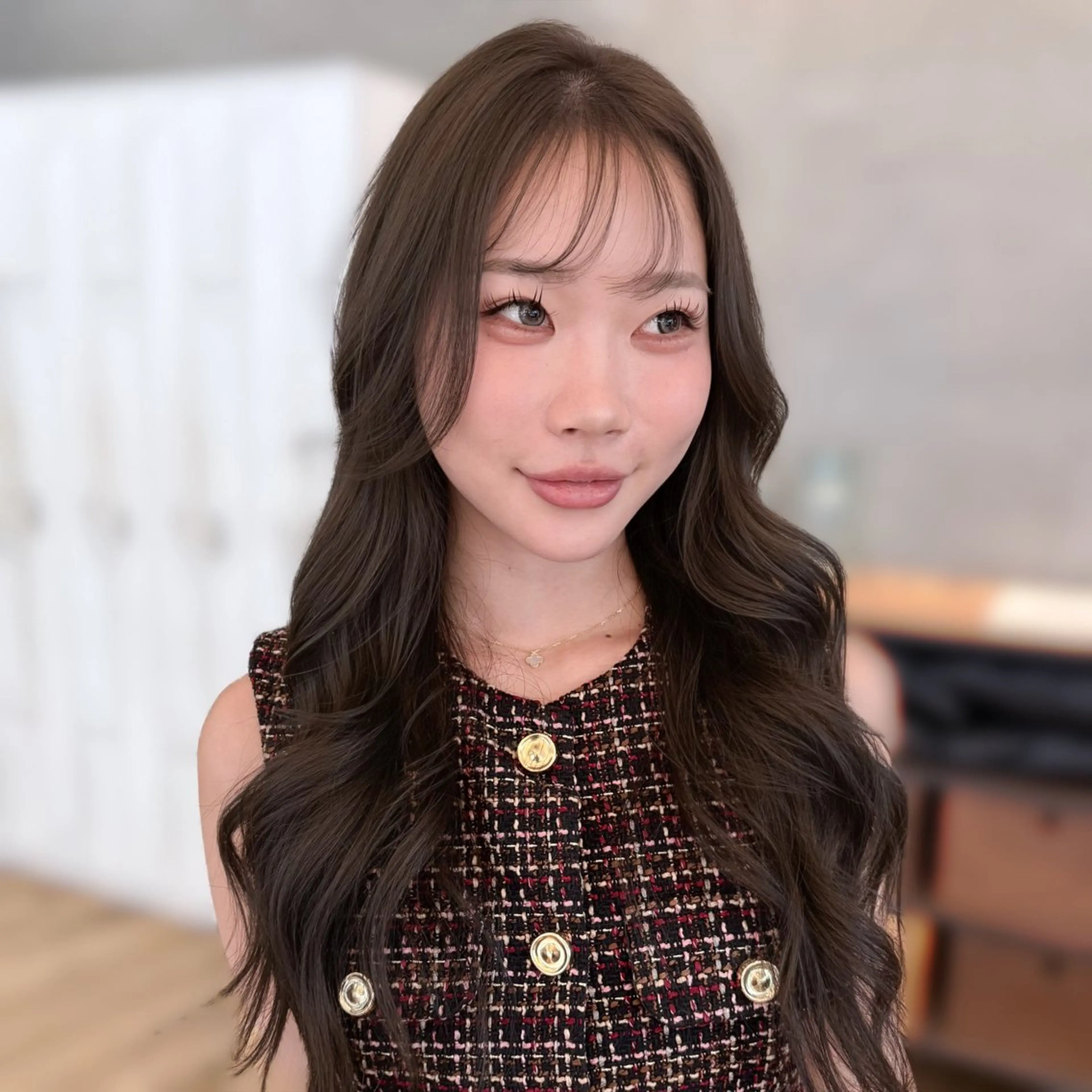 ロング カラー 透明感カラー mashu Atoro所属・梅田美容室/レイヤー /ベージュ/miyuのヘアスタイル