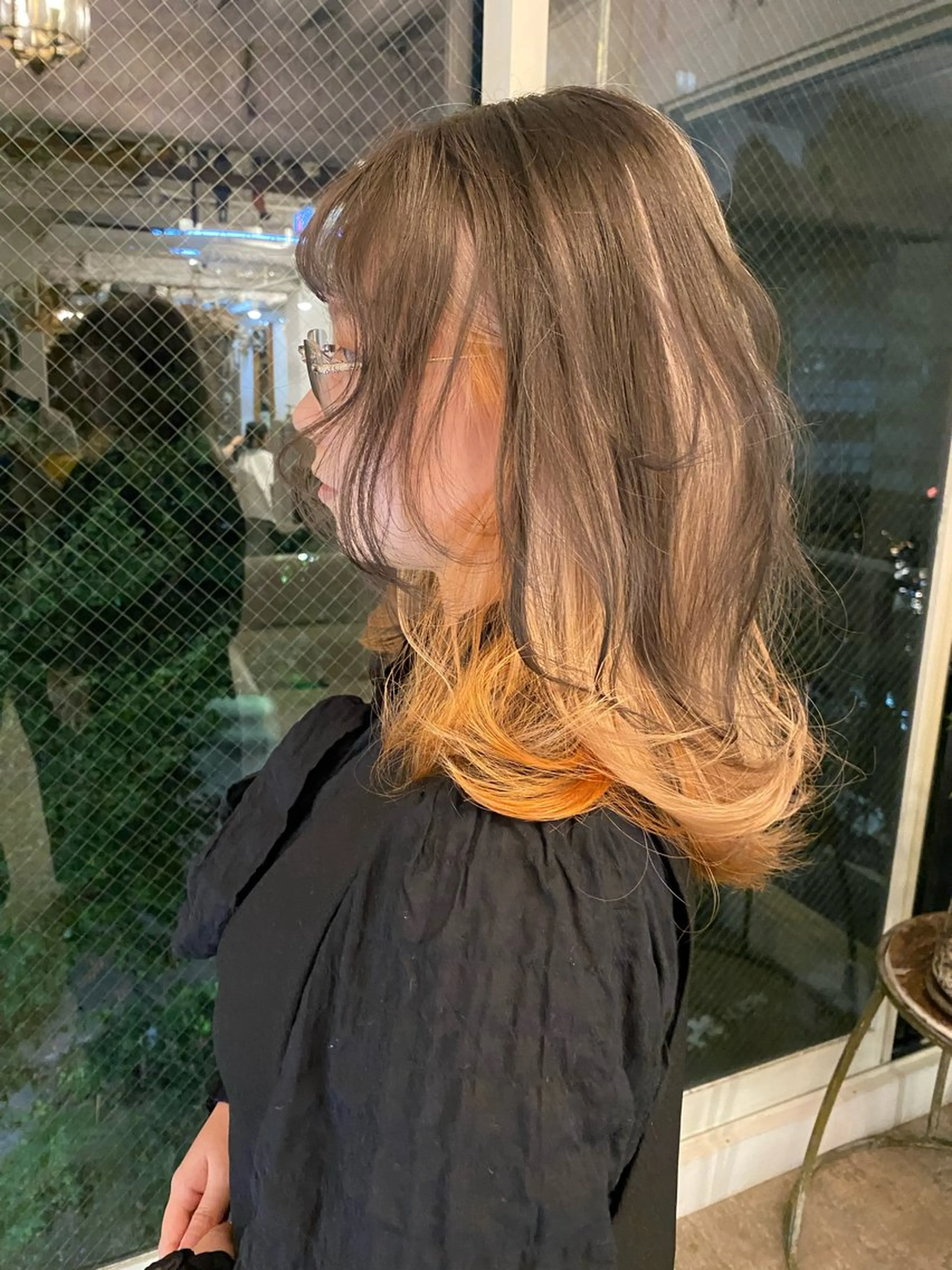 セミロング ヘアカラー トリートメント sea's所属・平果帆/レイヤー /矢場町/ブリーチのヘアスタイル