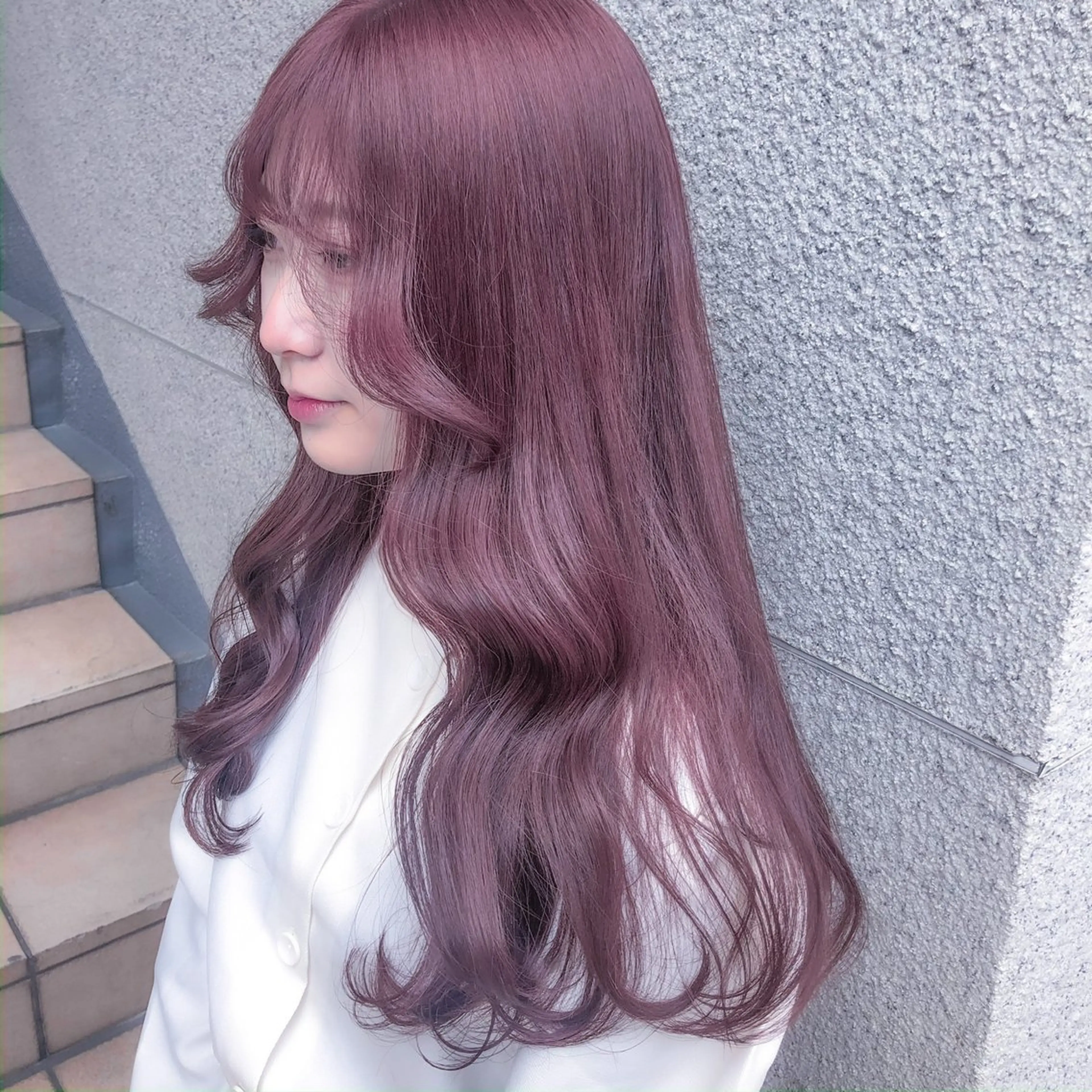 ロング カラー ヘアアレンジ カット ヘアカラー トリートメント 💗💗韓国レイヤー yu-ki💗💗のヘアスタイル