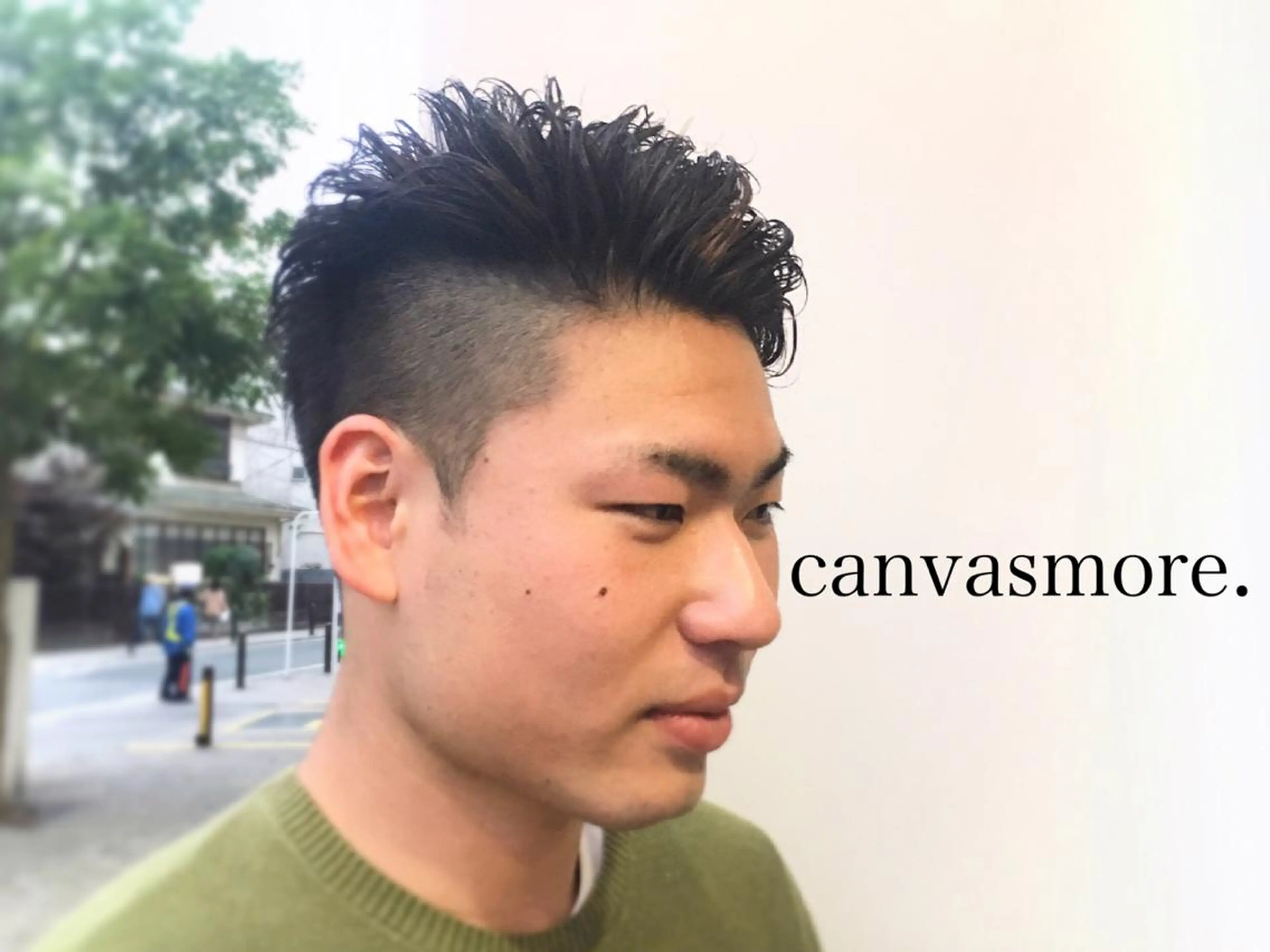 カラー パーマ メンズ メンズハイライト メンズパーマ ハイライトカラー ツイストスパイラル 波巻き🩵片平和香奈のヘアスタイル