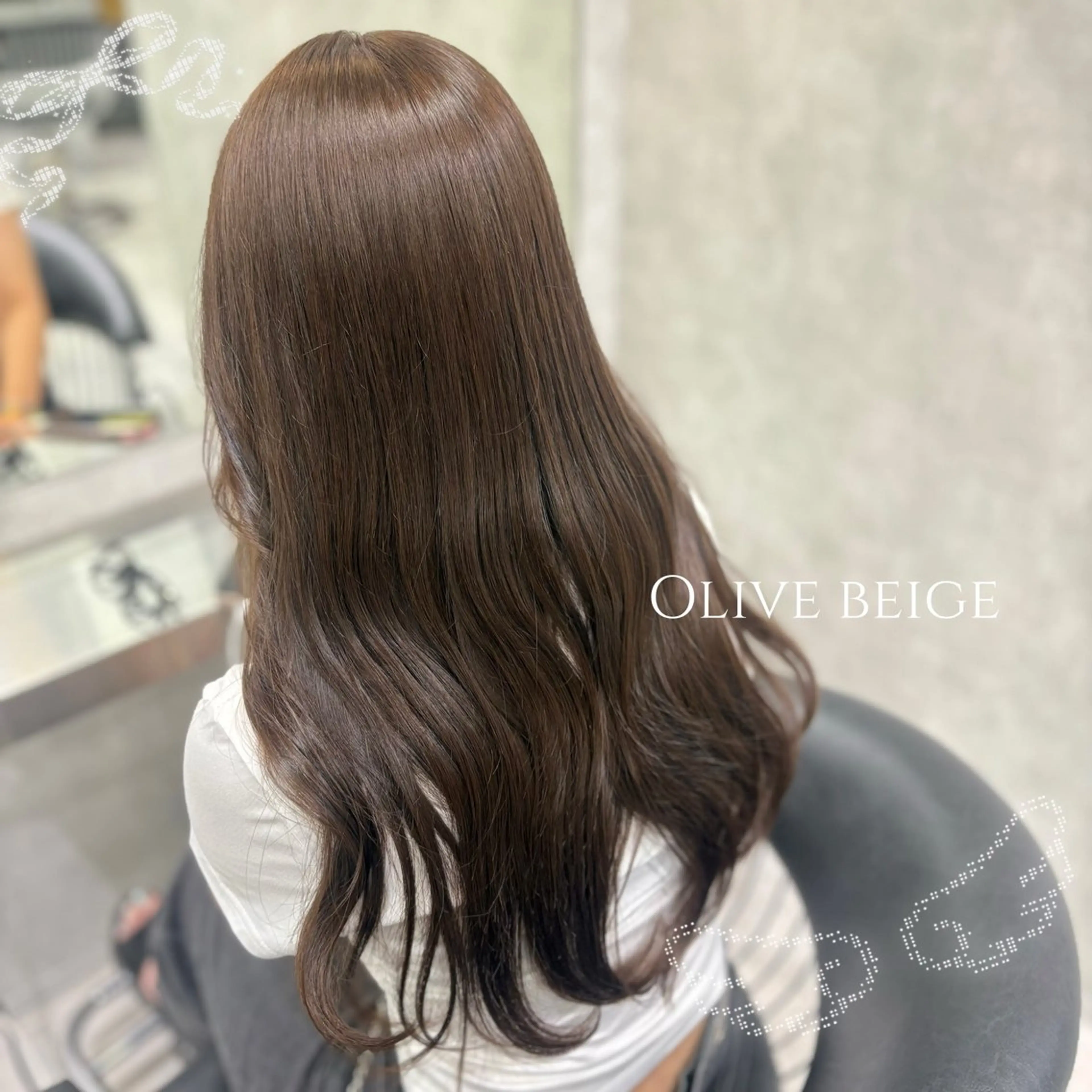ロング 韓国風カラー 韓国風ヘア 🤍うる艶 カラー/Hitohaのヘアスタイル