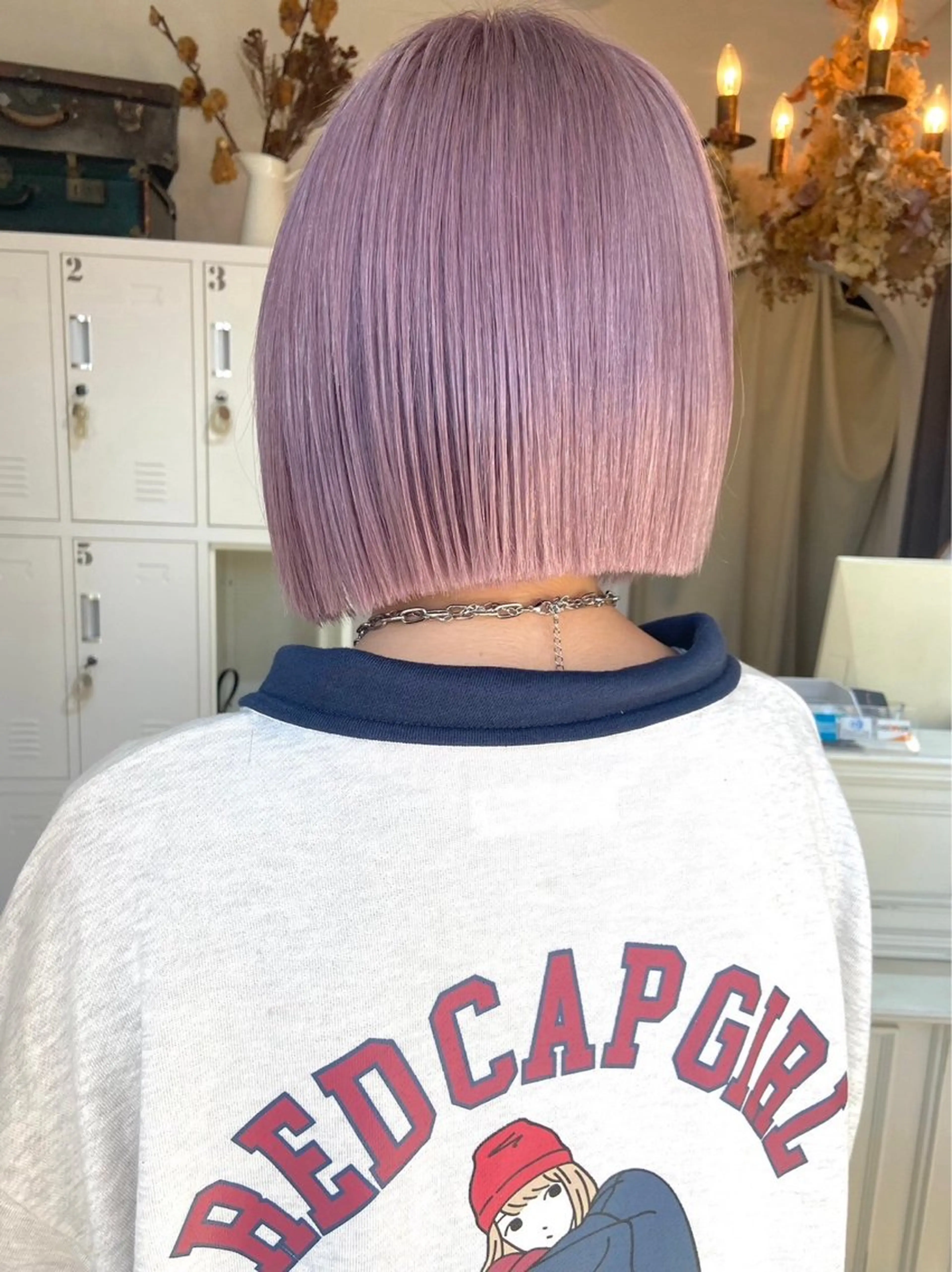 ショート ボブ カット ヘアカラー トリートメント ももか /韓国style🖤のヘアスタイル