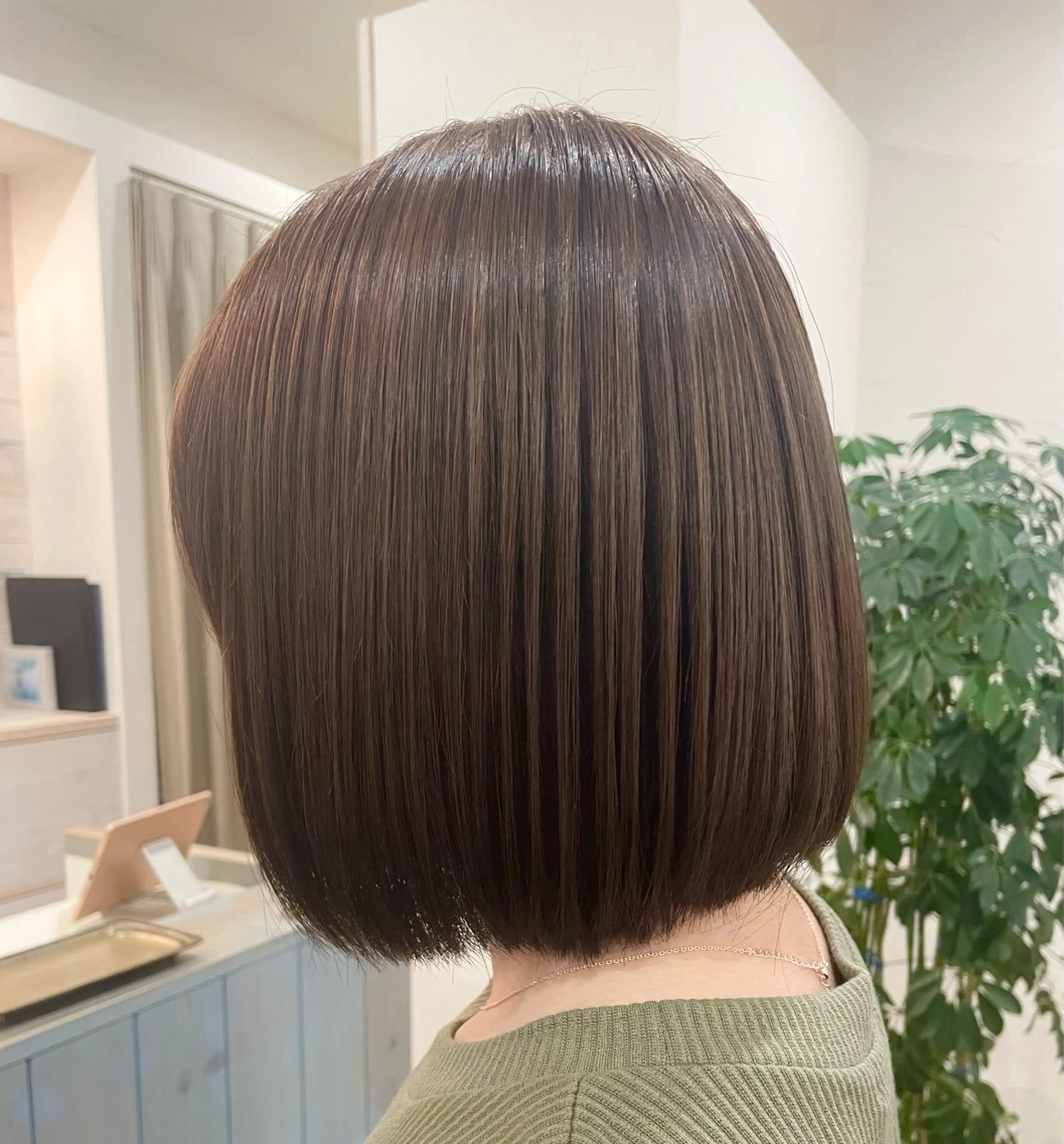 カラー ブラウンカラー 縮毛矯正 ヘアカラー アオノハhair make所属・佐藤 涼のヘアスタイル