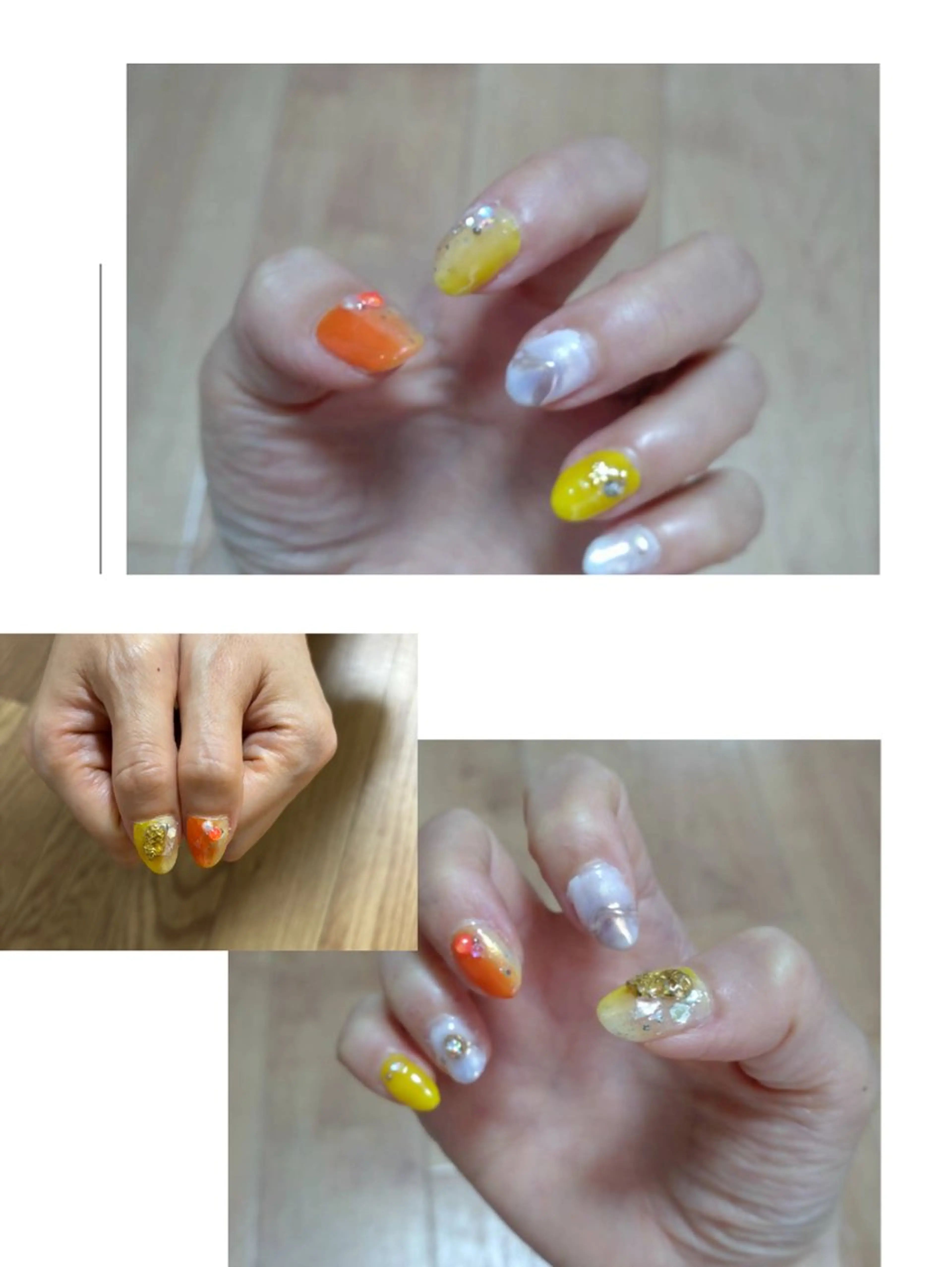 ネイル オーロラネイル グラデーション ミラーネイル NAIL★M 真紀のネイルデザイン