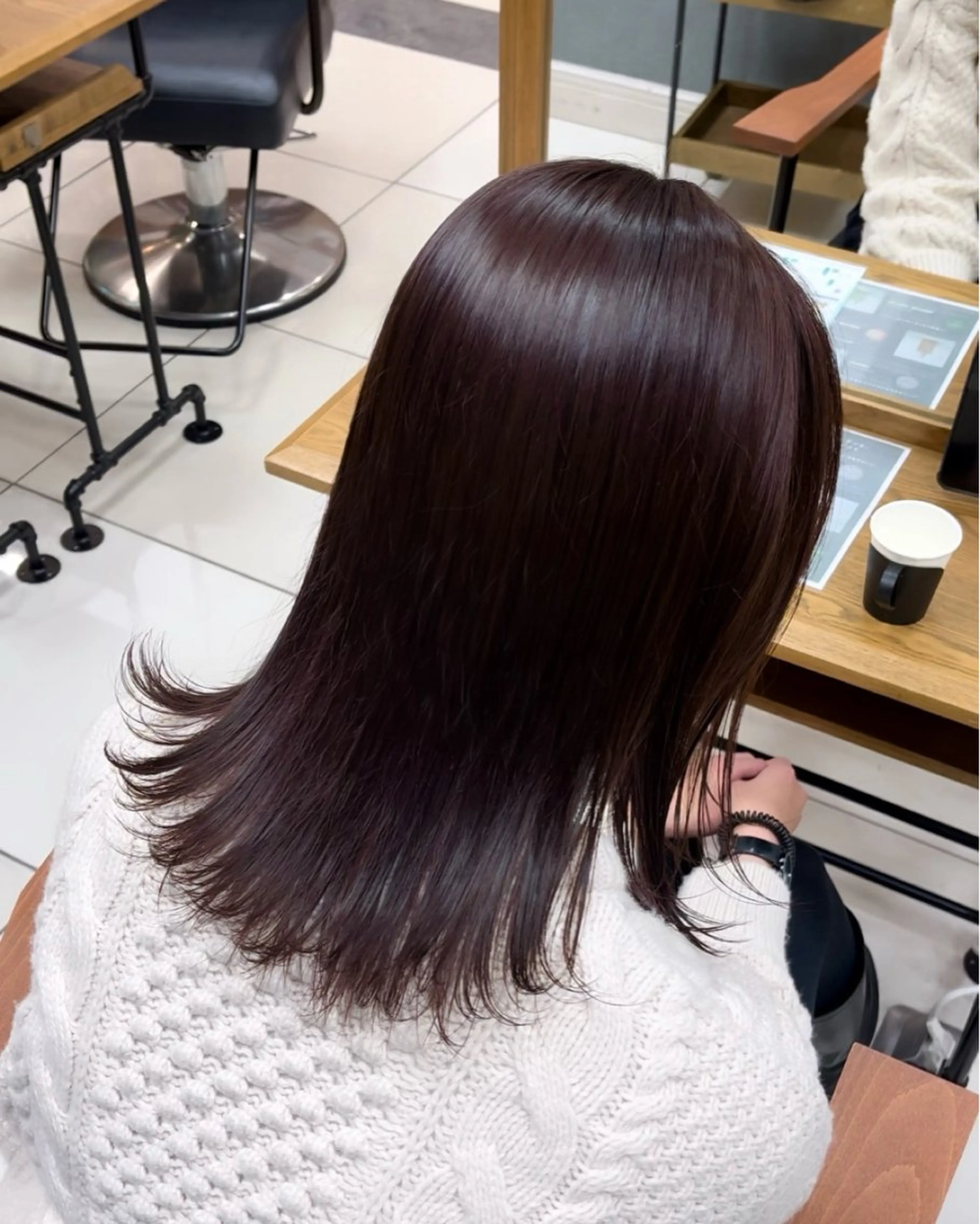 カラー ブラウンカラー ラベンダーカラー ピンクカラー レイヤーカット🩶/ 暖色カラー🎀/麻咲のヘアスタイル