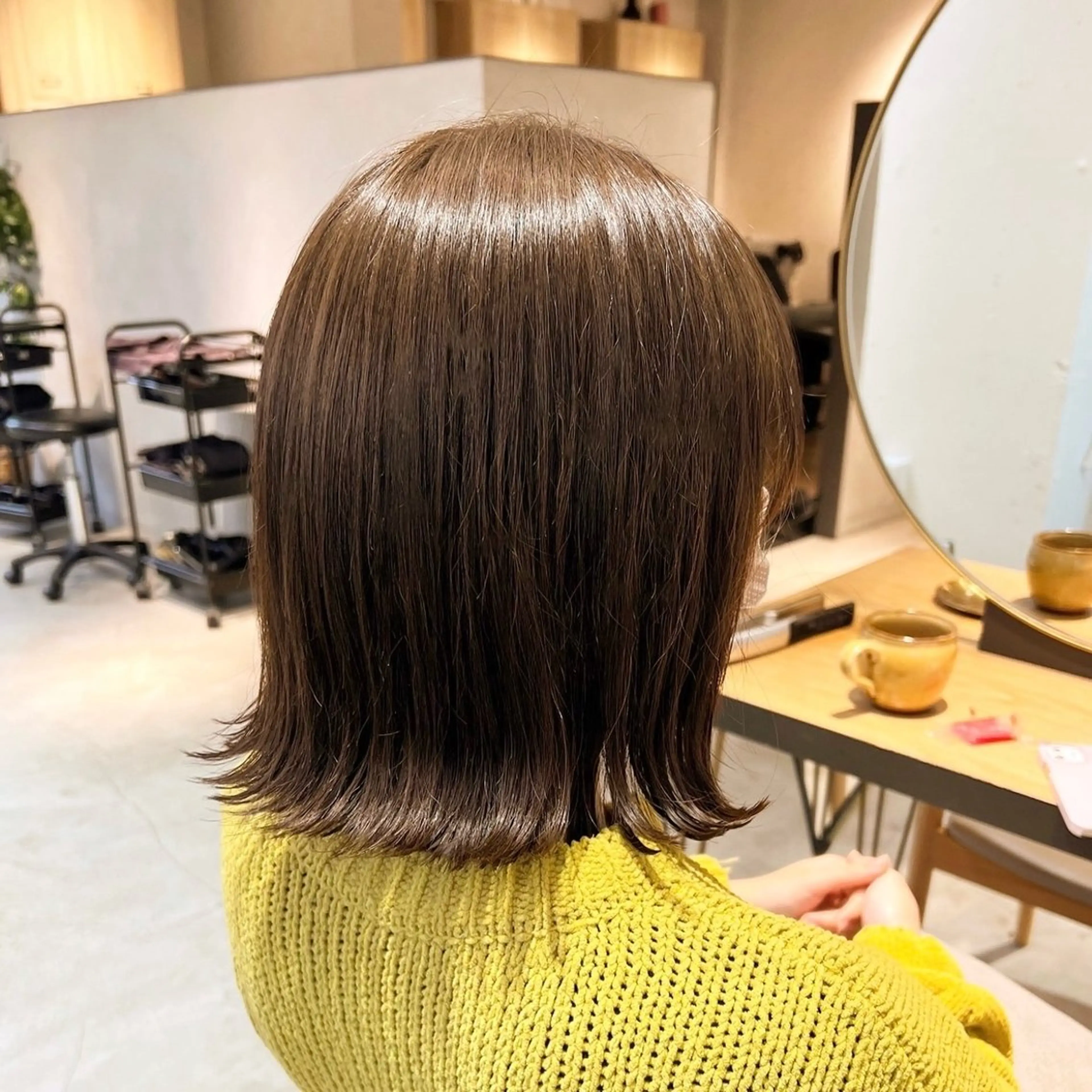 ミディアム レイヤー/ボブ /カット泉谷七登のヘアスタイル