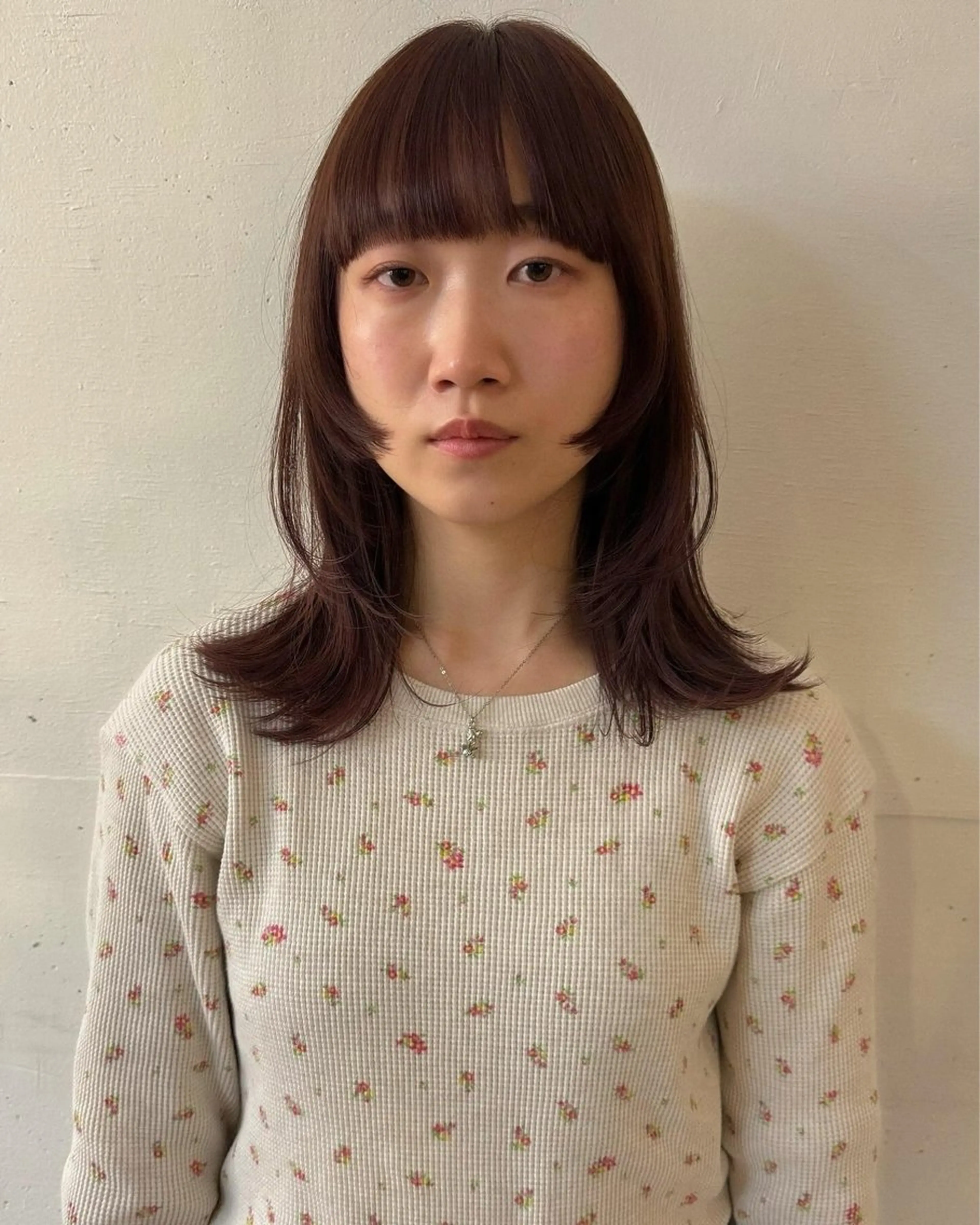 ミディアム レイヤーカット カット ヘアカラー riko*.+ﾟ 当日予約🙆‍♀️のヘアスタイル