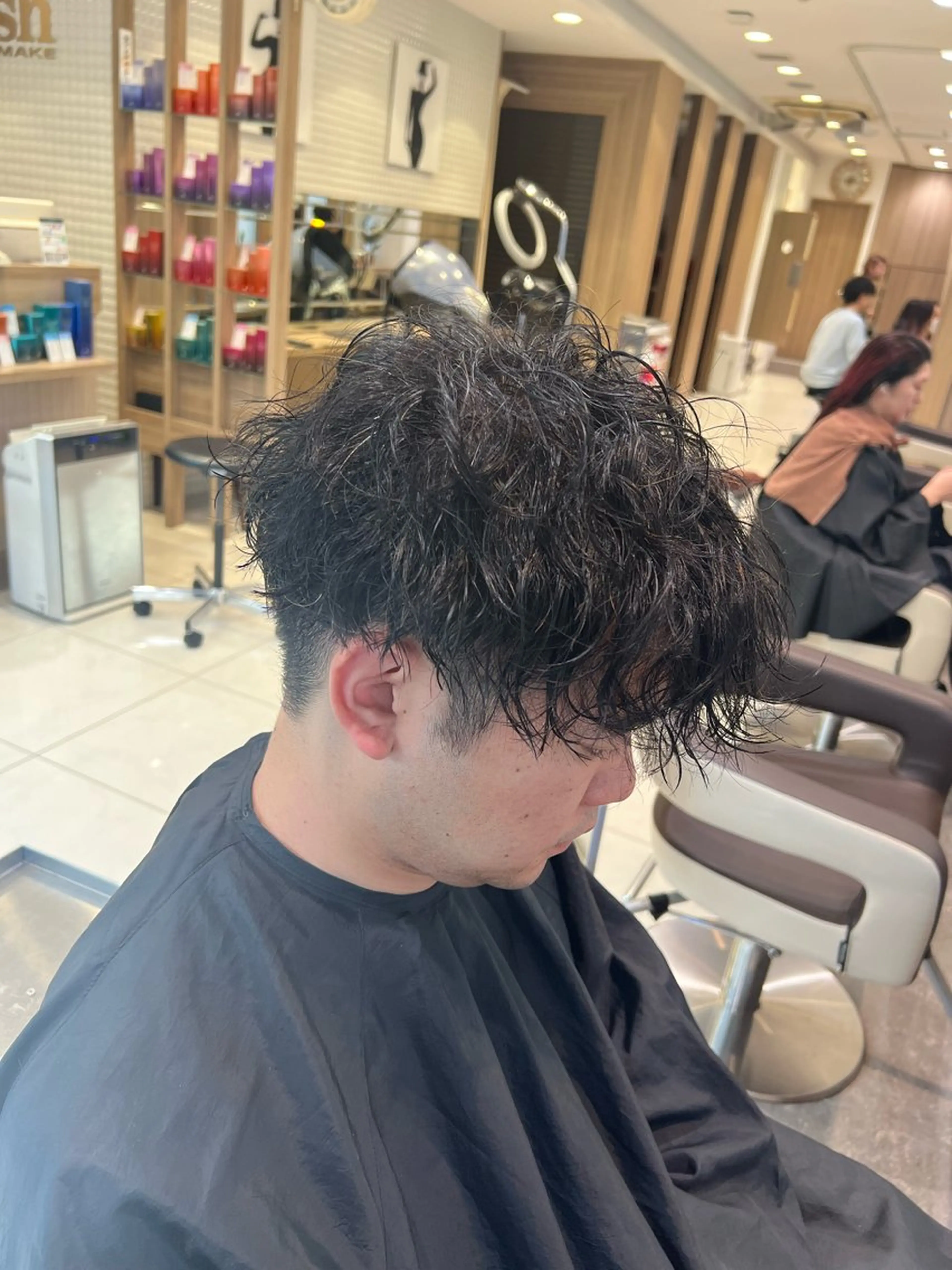 ショート パーマ メンズ カット パーマ 曲がる縮毛矯正・パー マ💈副店長田中💈のヘアスタイル