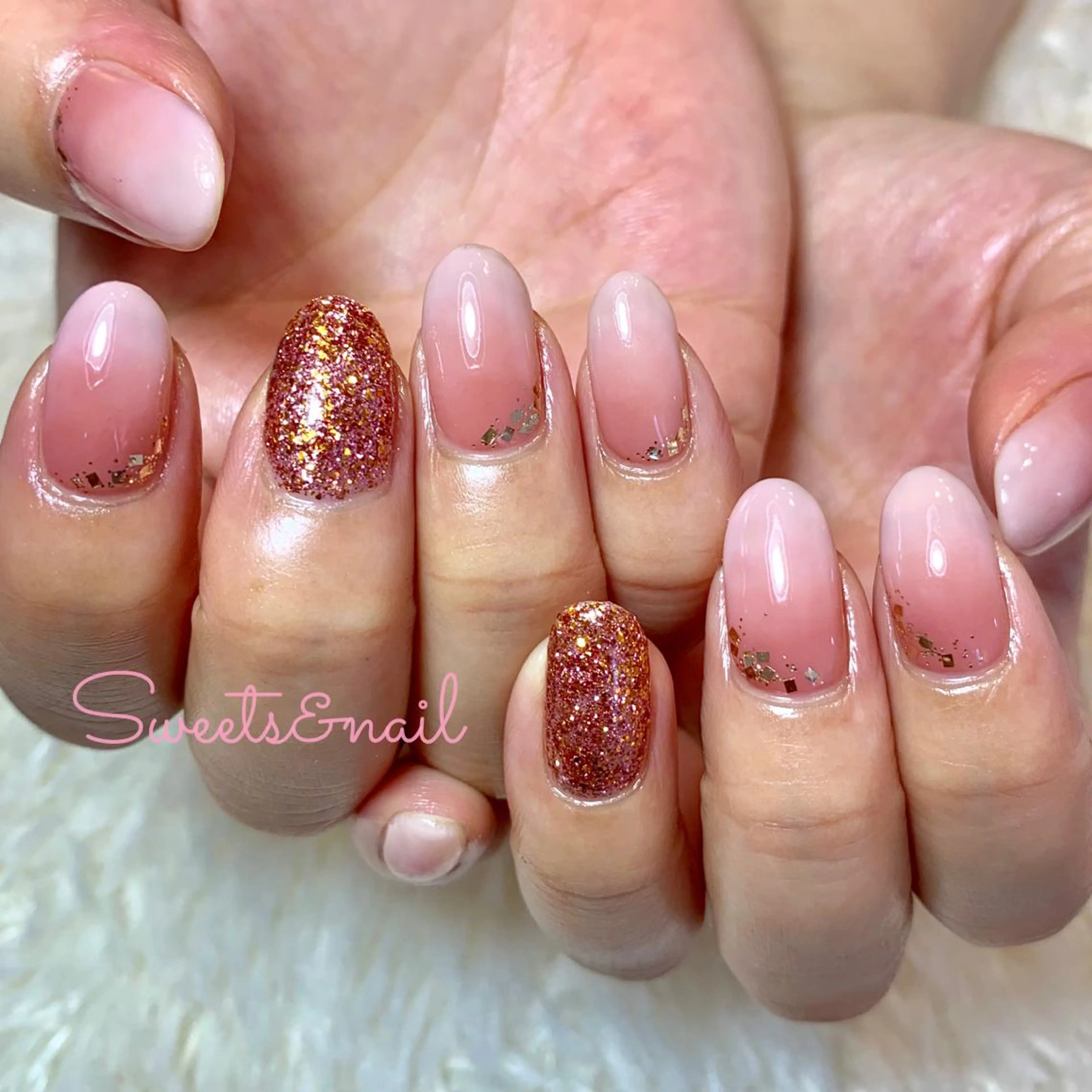 ネイル ジェルネイル ラメ(グリッター) Sweets &nailのネイルデザイン