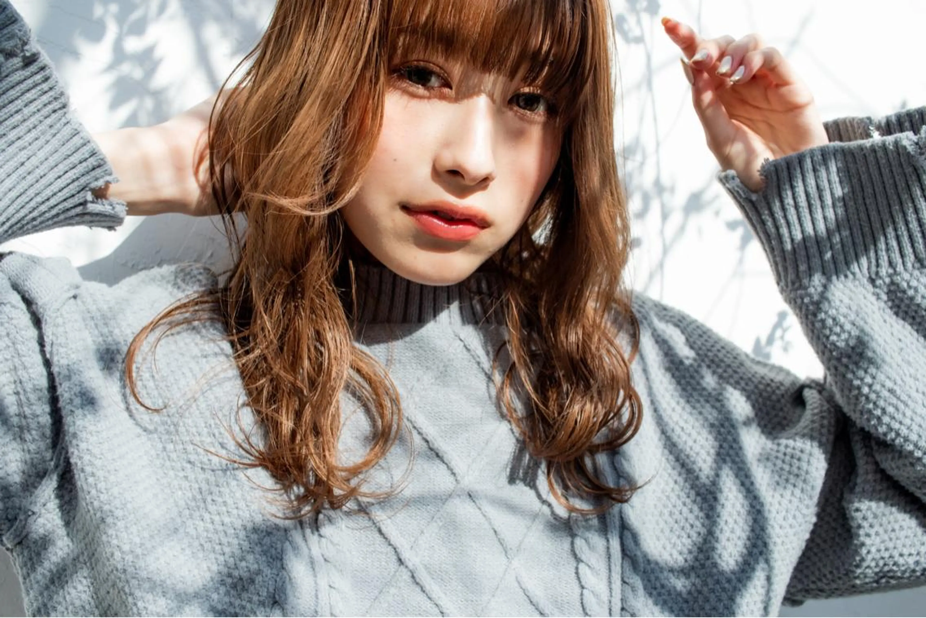 ミディアム カット ヘアカラー トリートメント ヘアセット Rico OFFICIALのヘアスタイル