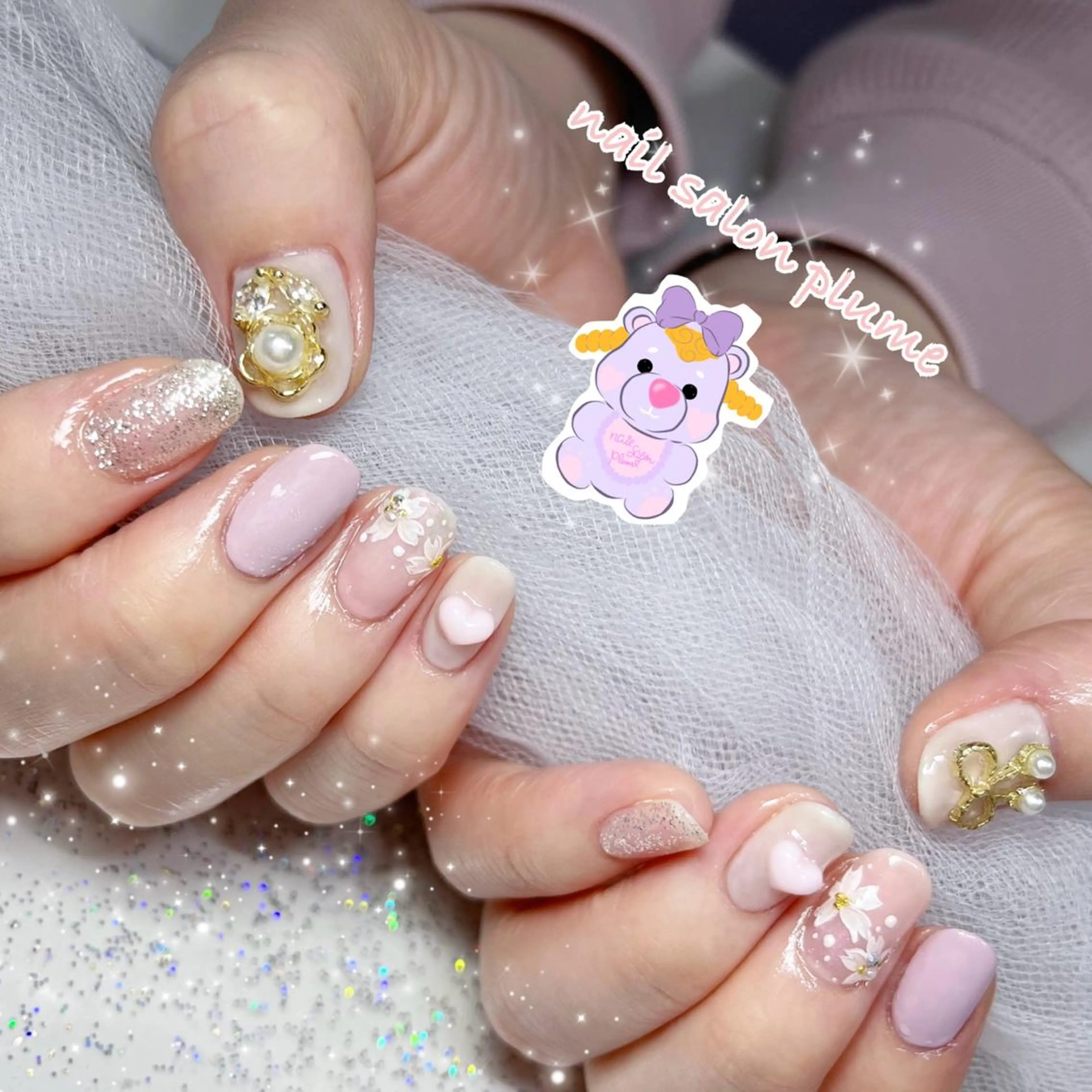 ネイル ハンドネイル plume nail ☆韓国ネイルのネイルデザイン