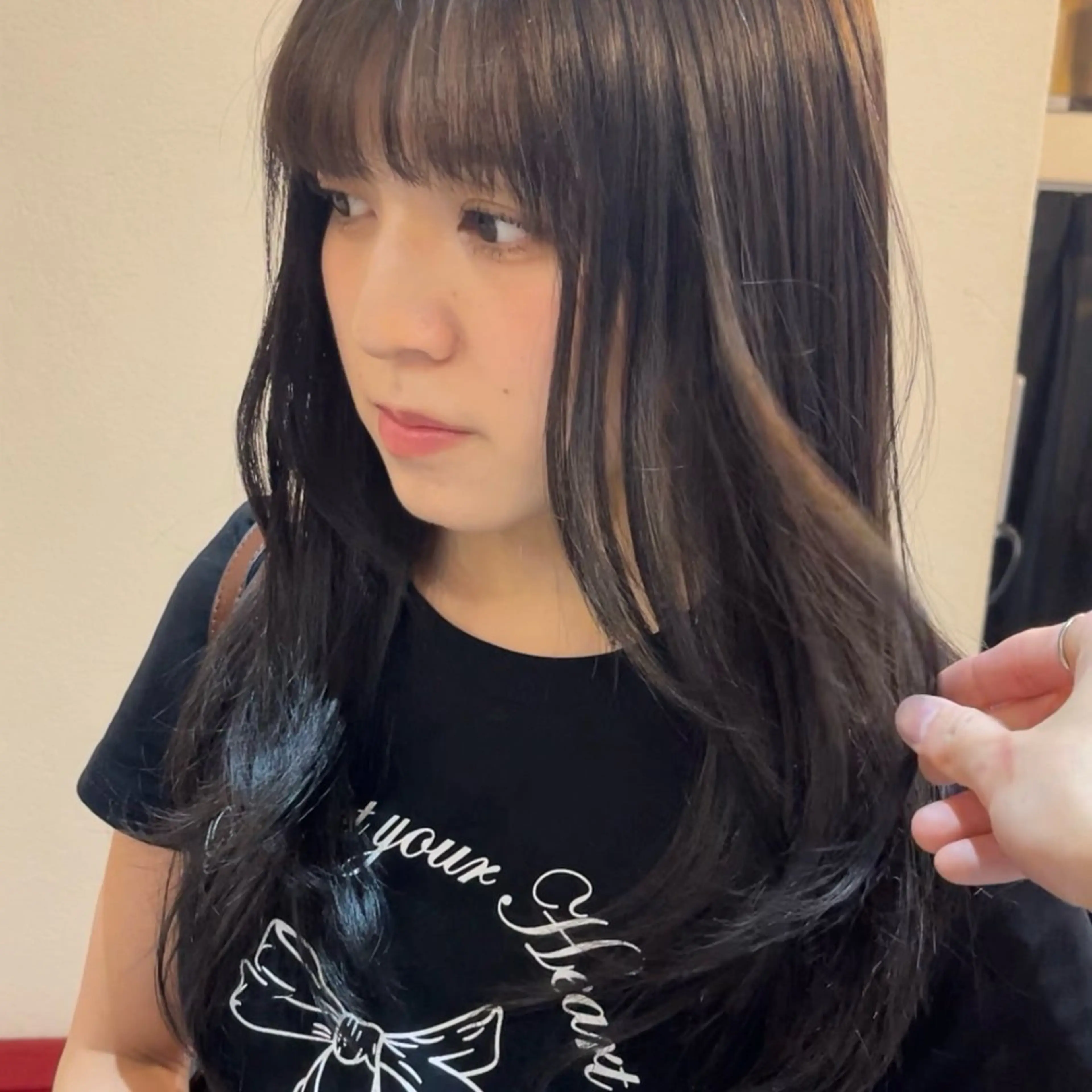 ロング カット ヘアカラー トリートメント 石原 悠貴のヘアスタイル