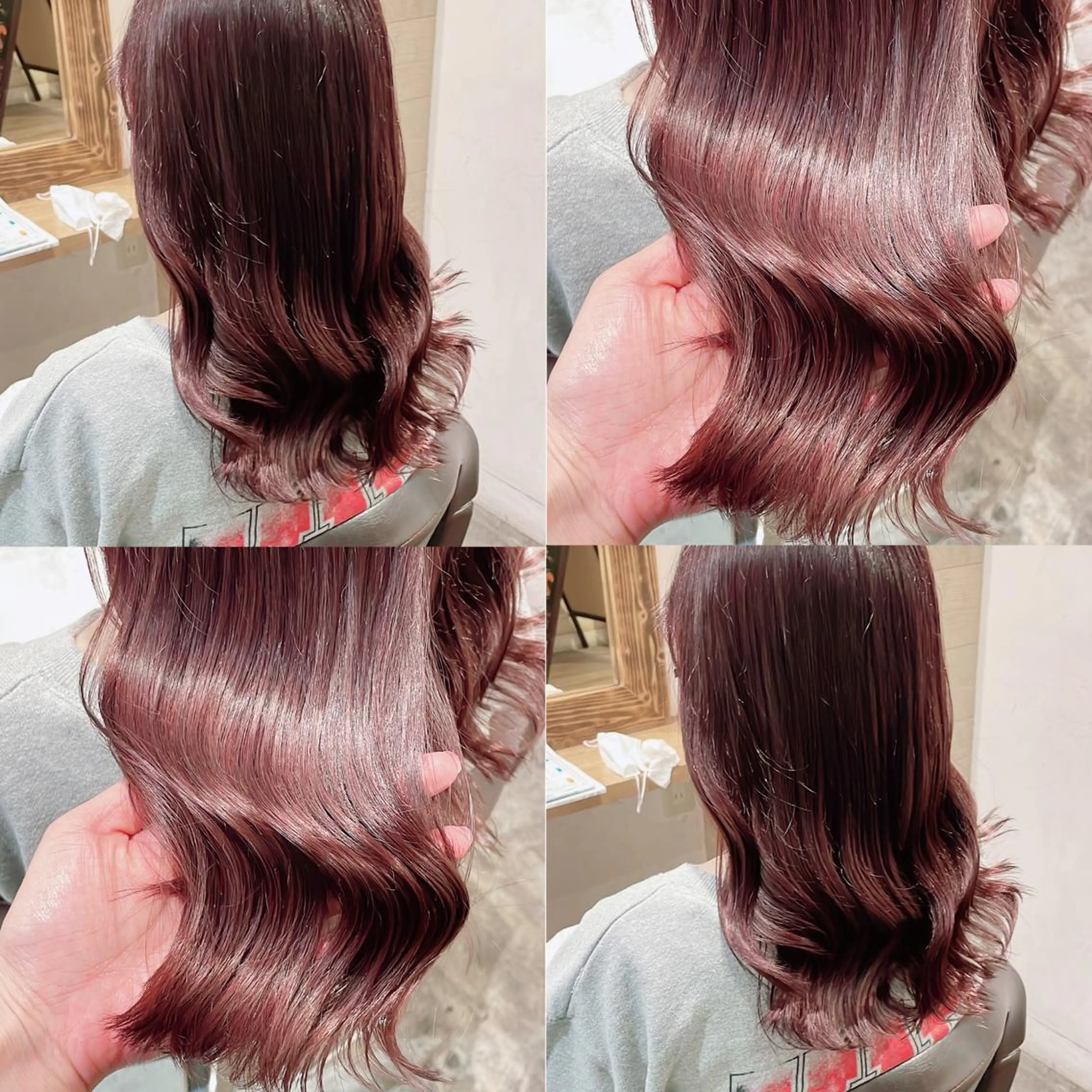ミディアム カラー 艶カラー🦋髪質改善 🫧MINAMIのヘアスタイル