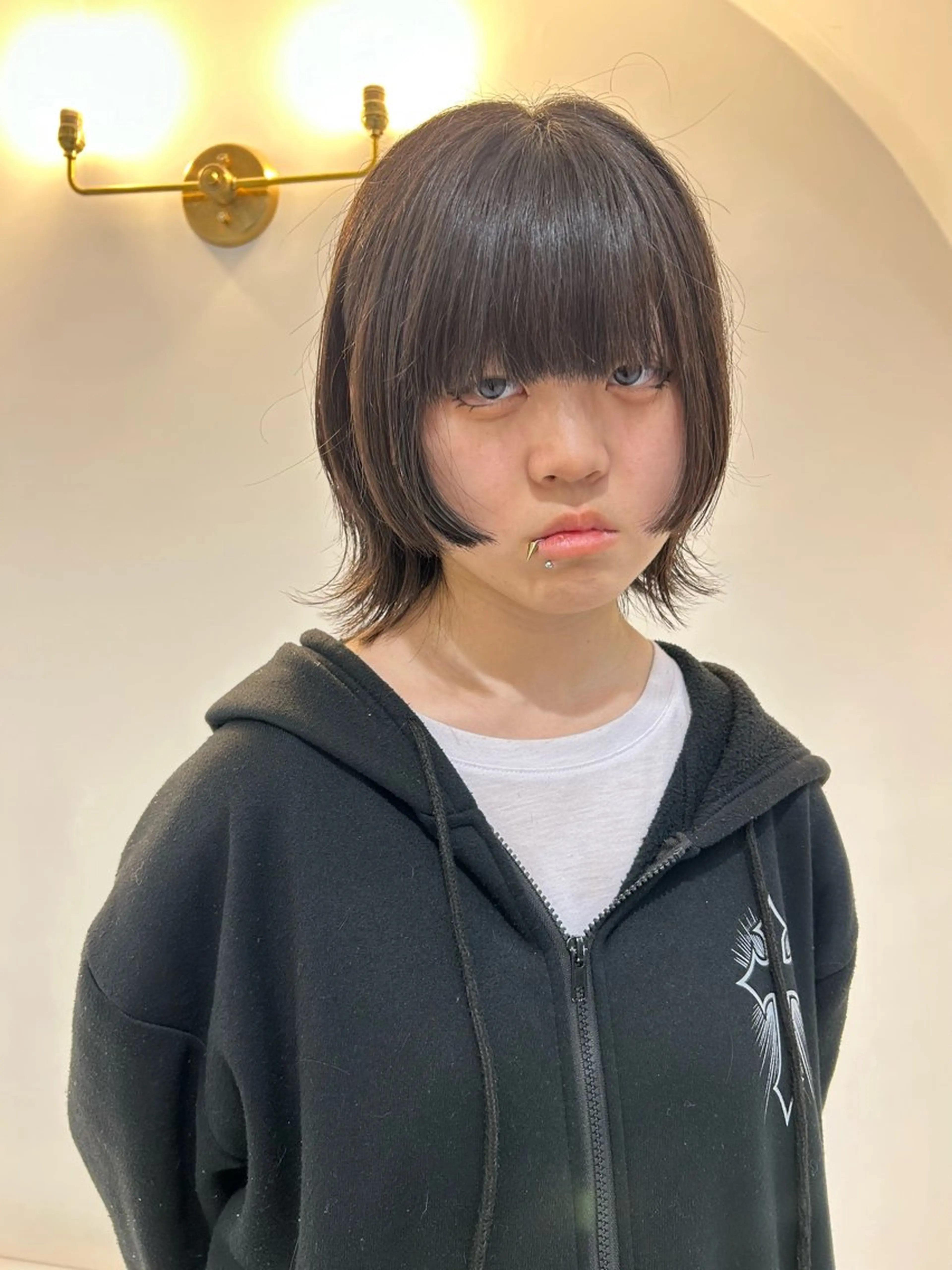 ミディアム ボブ 姫カット ウルフカット 纐纈 大和のヘアスタイル