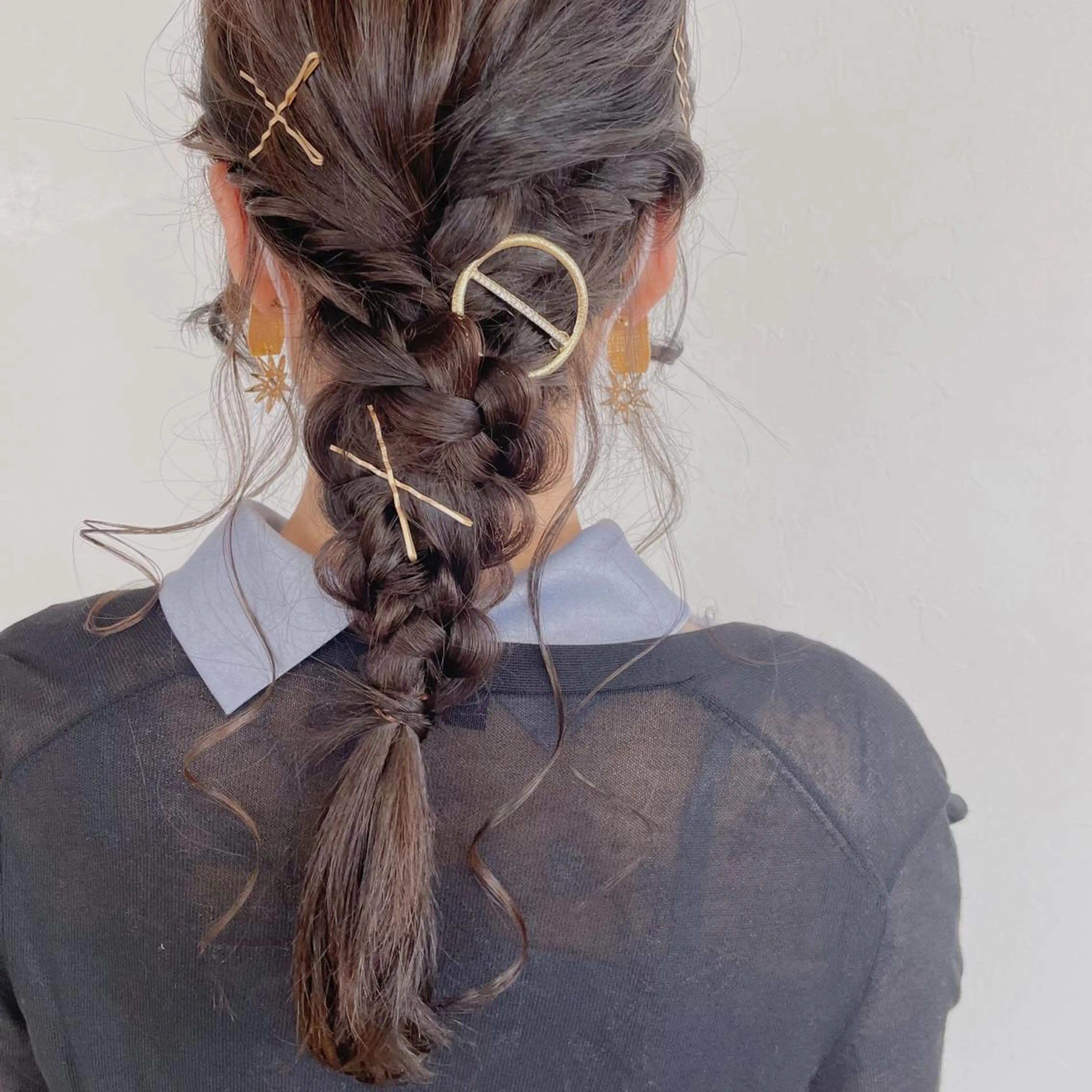 ロング ヘアアレンジ 結婚式・ブライダル なつき/艶ピンク/ girly hairのヘアスタイル