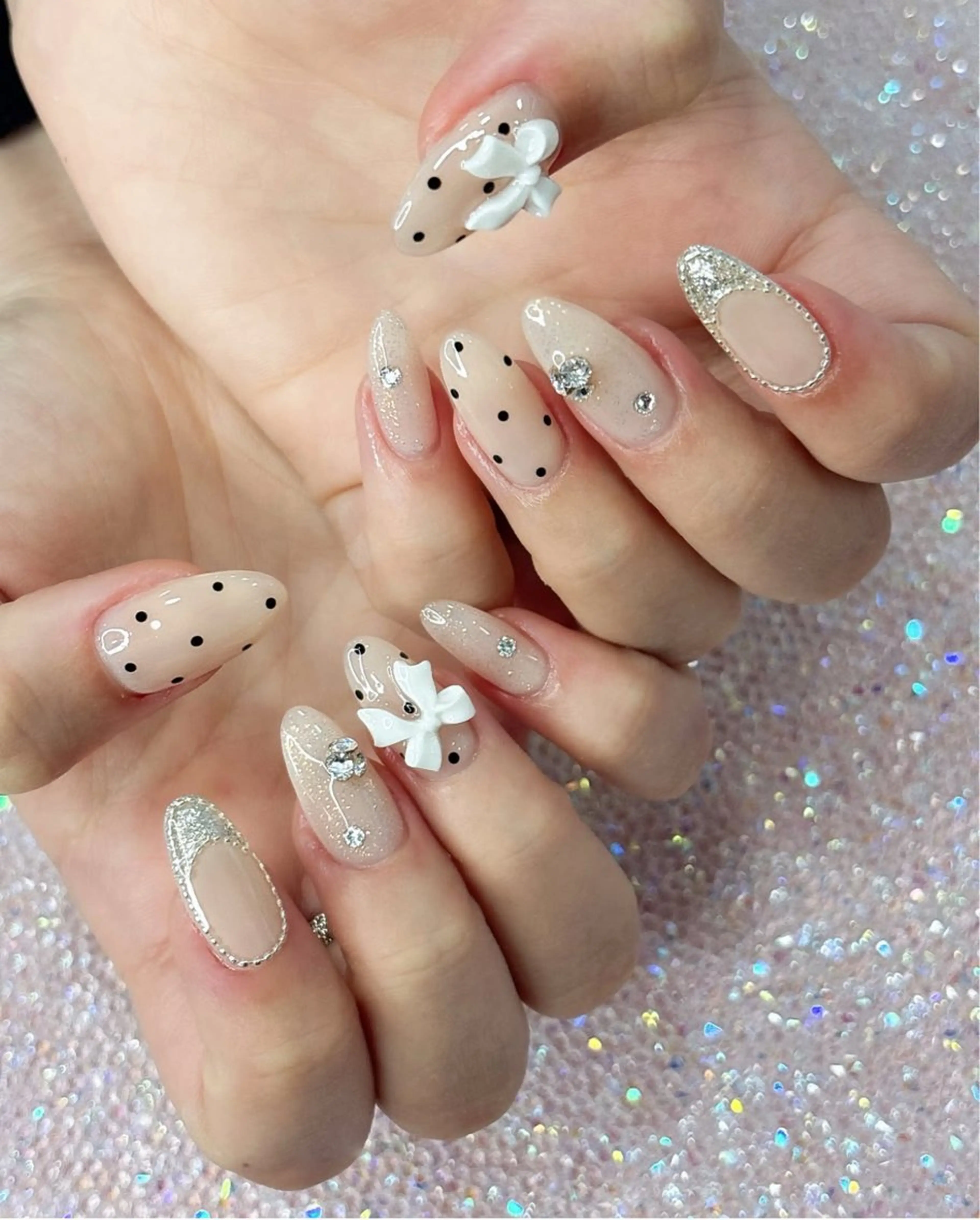 ネイル アニマル柄 オーロラネイル チークネイル フラッシュネイル ジェルネイル ハンドネイル T.A Nail Salon所属・T.A Nail Salonのネイルデザイン