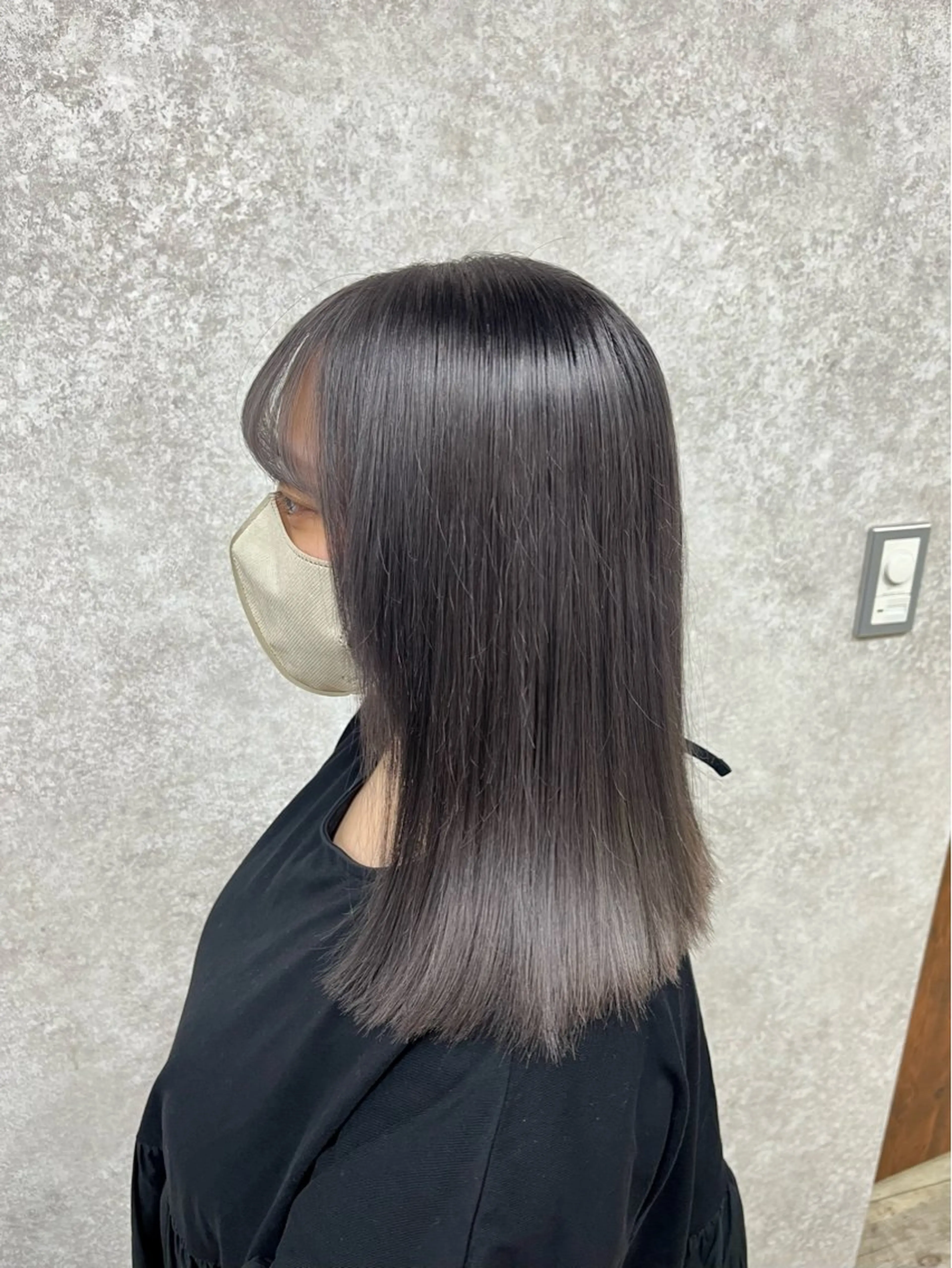 ミディアム カラー ヘアカラー トリートメント SHUN/ブリーチ ·透明感カラーのヘアスタイル