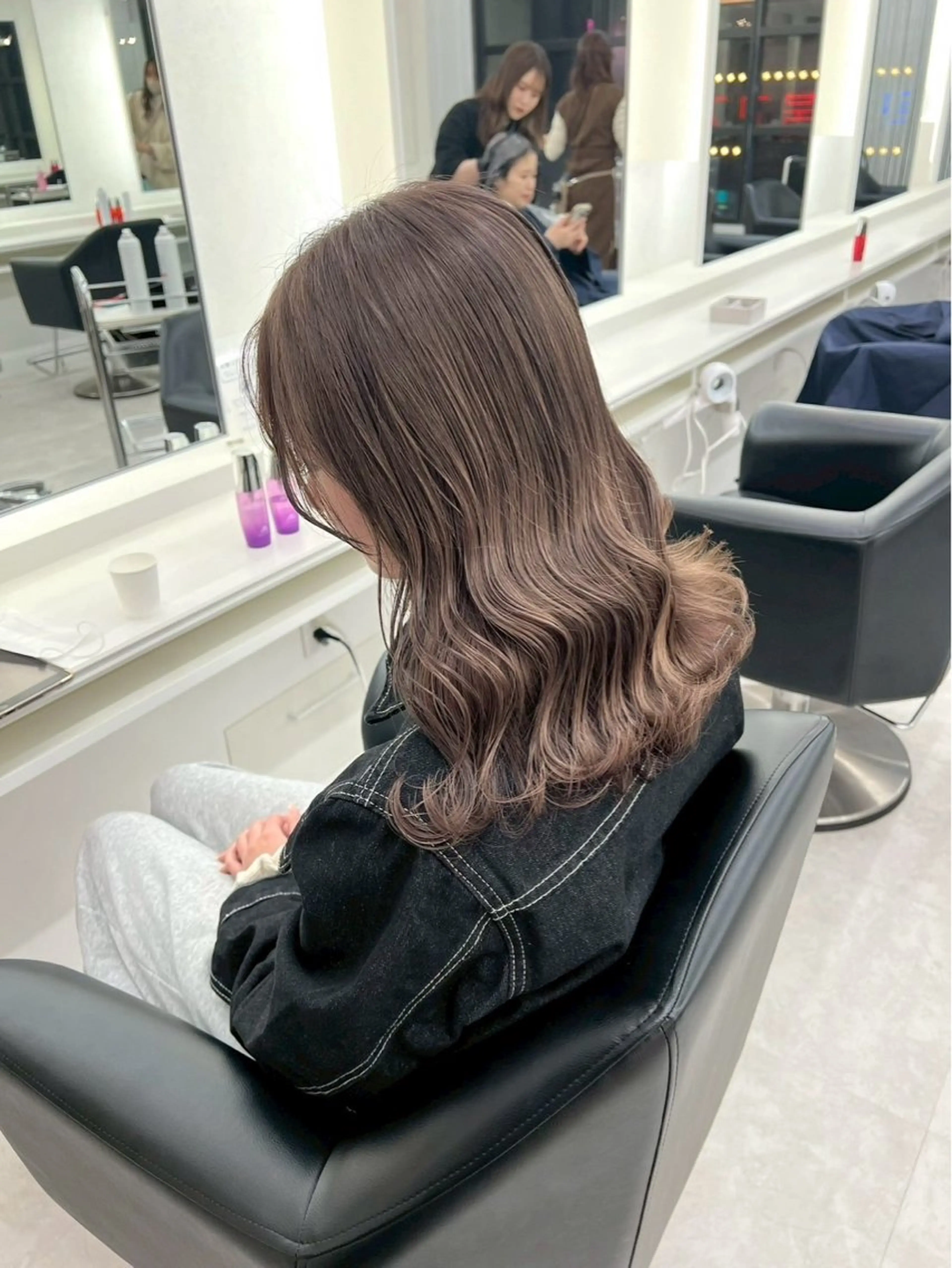 ロング カラー ヘアカラー ParveMix🎀 稲垣詞葉のヘアスタイル