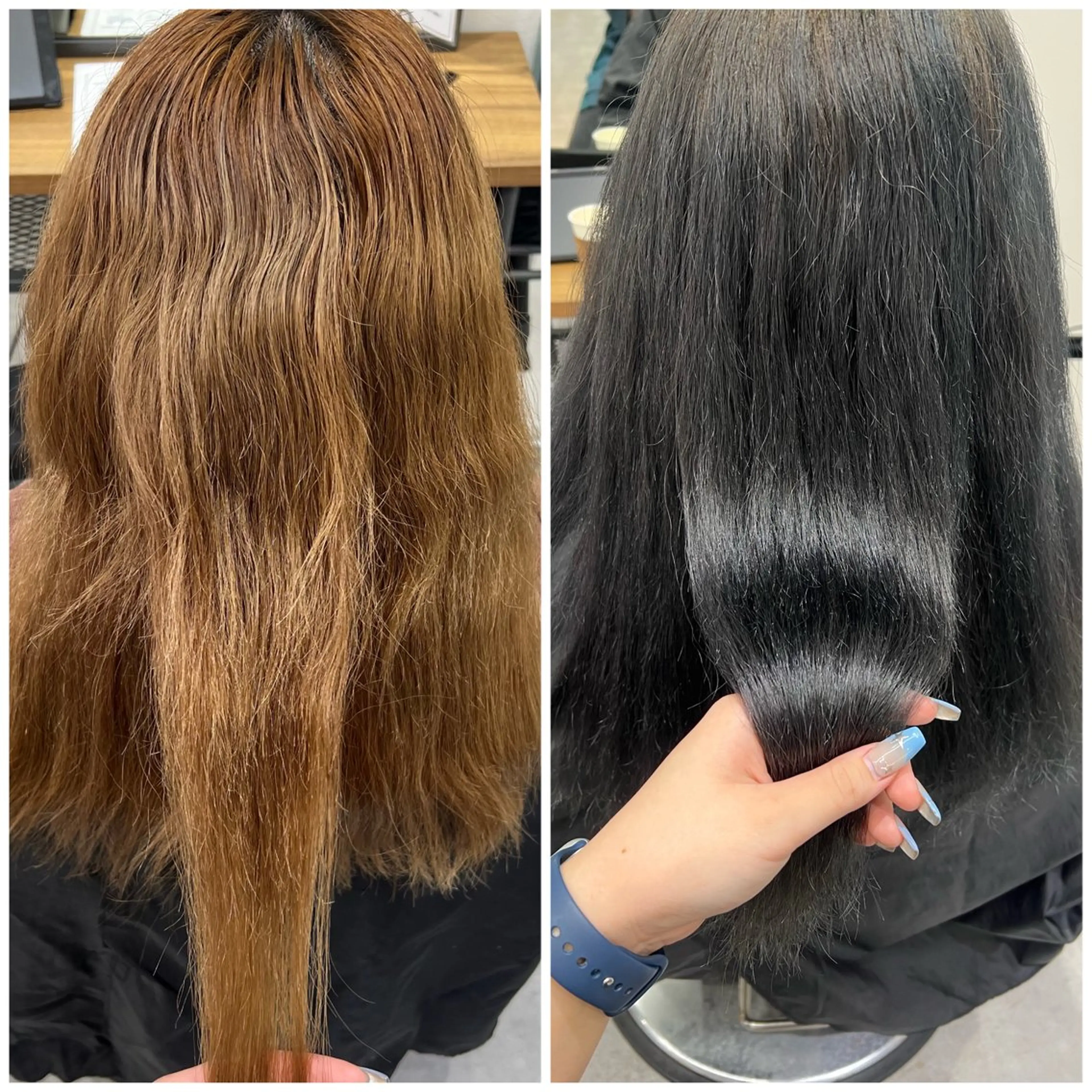 ミディアム カラー ブルーカラー 透明感カラー カットモデル募集 八王子/kyocoのヘアスタイル
