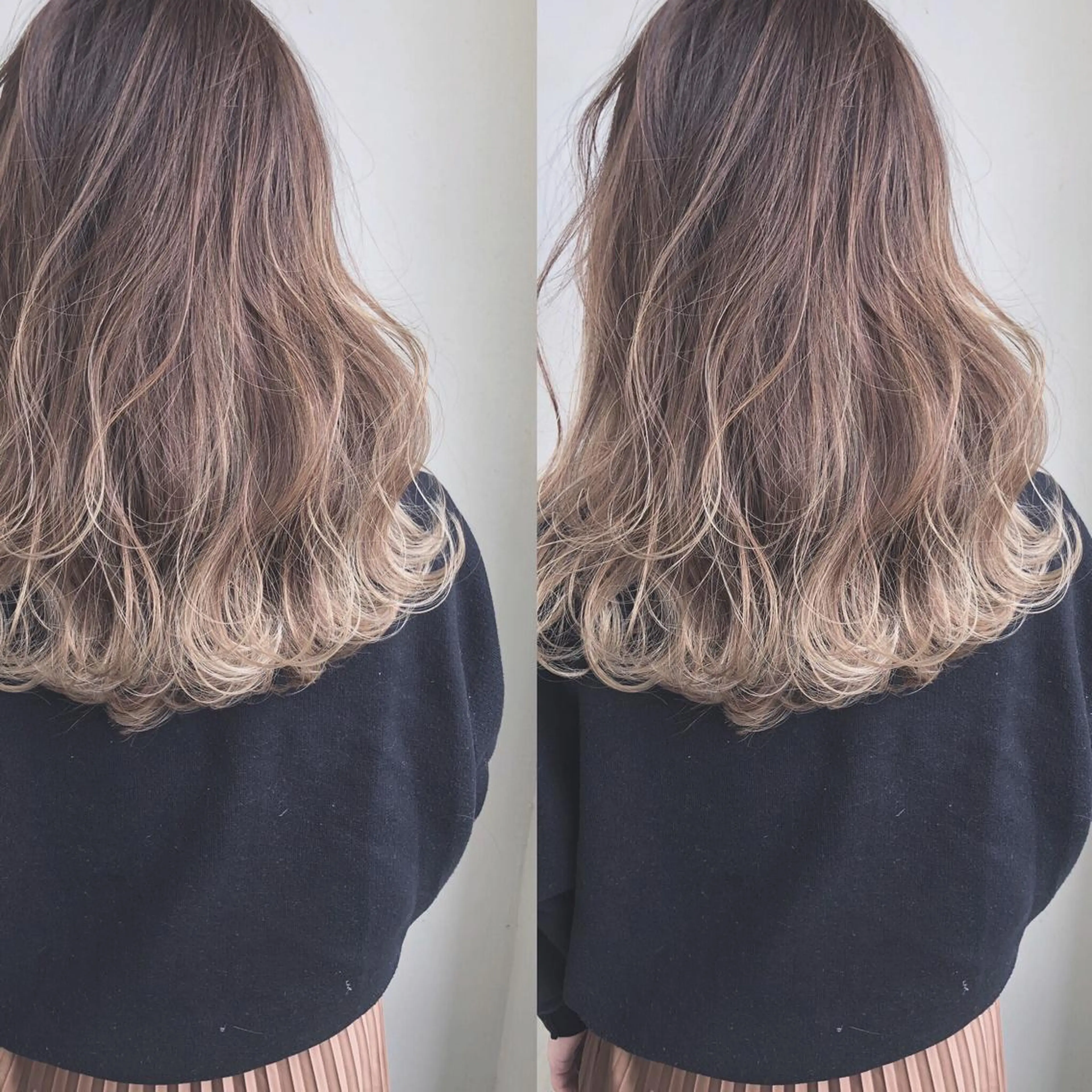 ロング ハイライト ヘアカラー トリートメント 小澤大輔 YOLO hairのヘアスタイル