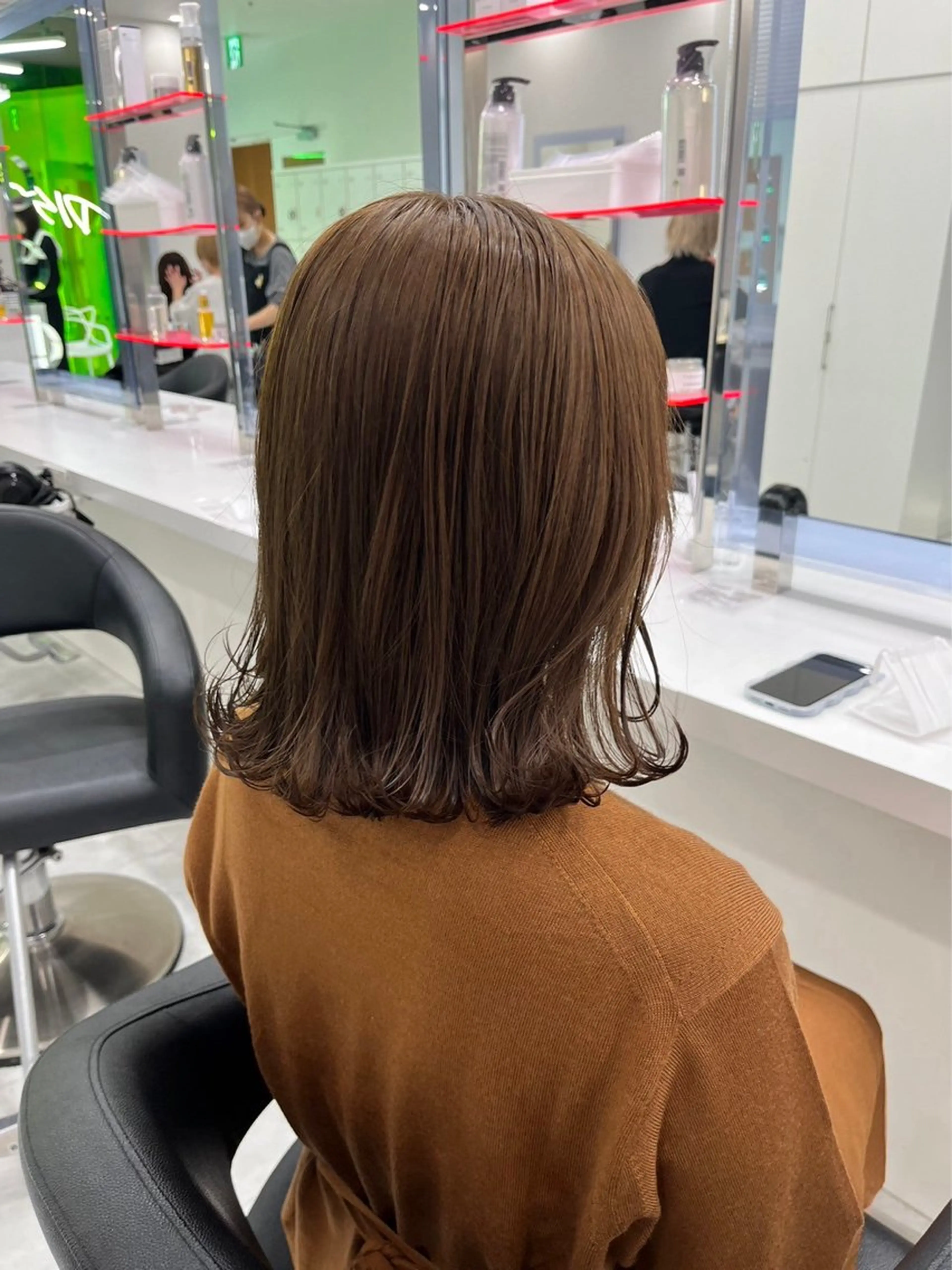 カラー ヘアカラー トリートメント 似合わせ💗透け感 💗ブリーチなし💗のヘアスタイル