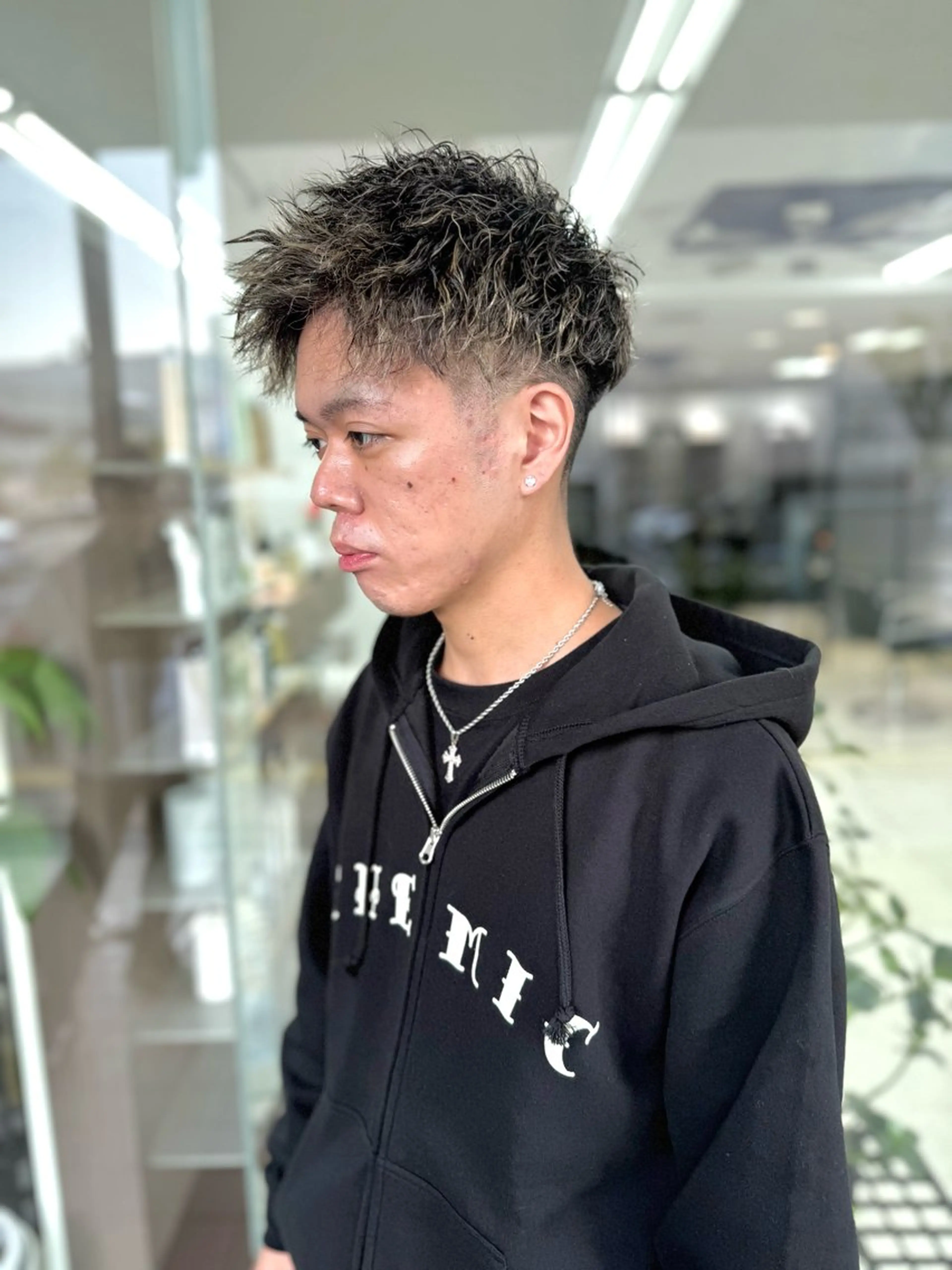 ショート パーマ メンズ メンズメッシュ カット パーマ メンズパーマの達人 /タカシマダイスケのヘアスタイル