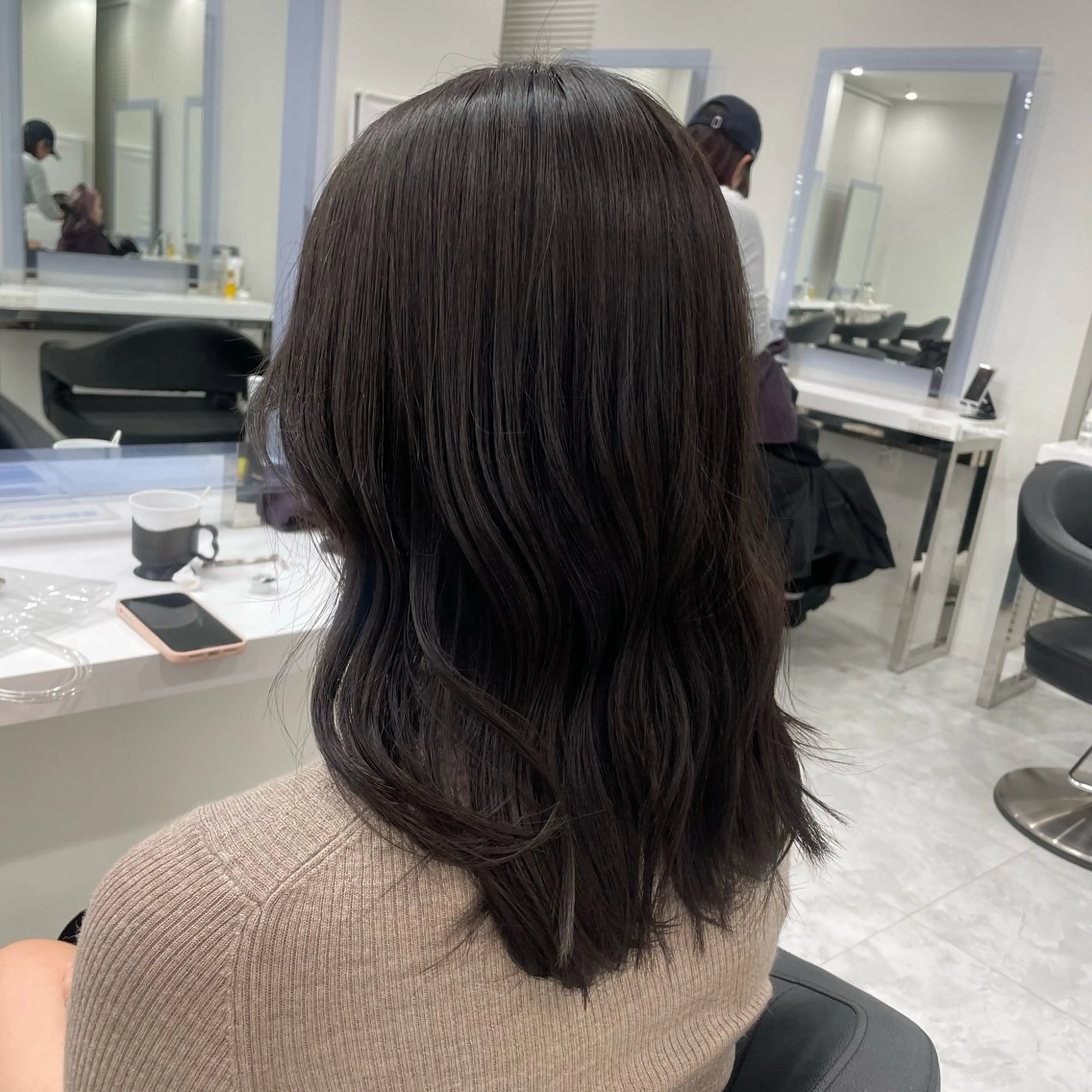 ミディアム 大人っぽ上品🤍韓国 レイヤー🤍ふうがのヘアスタイル