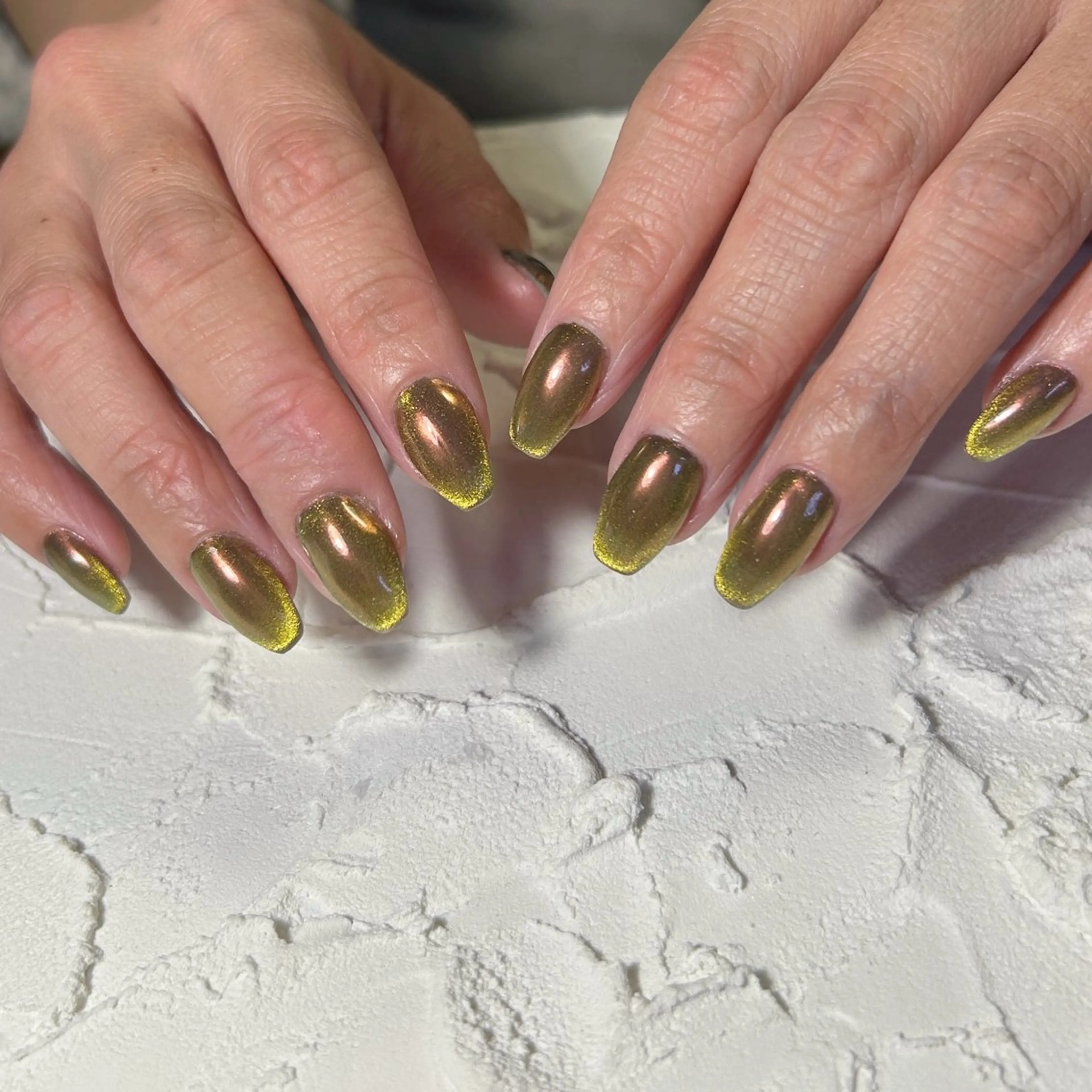 ネイル ブラウン マグネットネイル ハンドネイル Lofinails ちひろのネイルデザイン