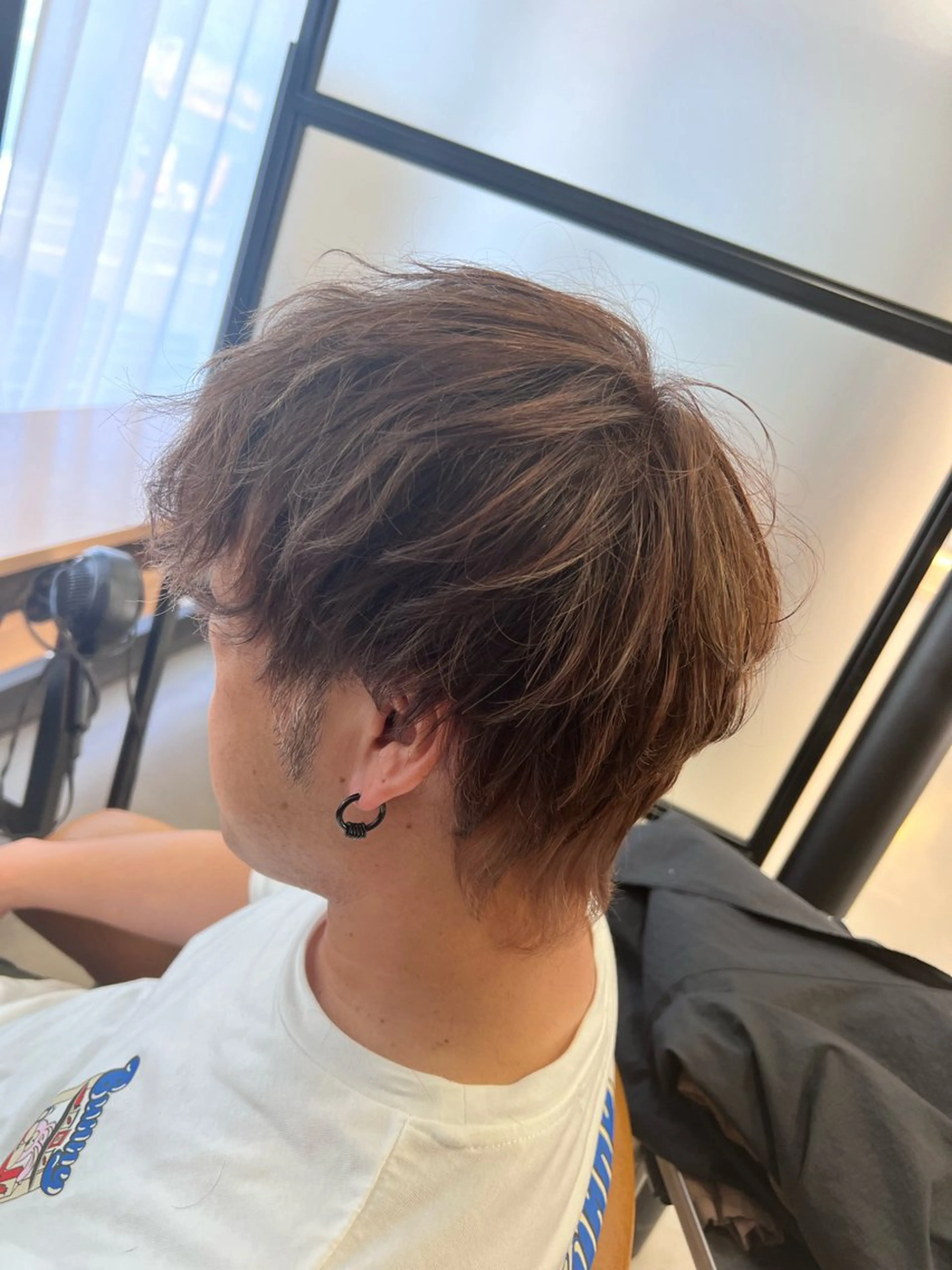 メンズ メンズインナーカラー メンズウルフカット ウルフカット カットモデル募集中 ヤマダ レオのヘアスタイル