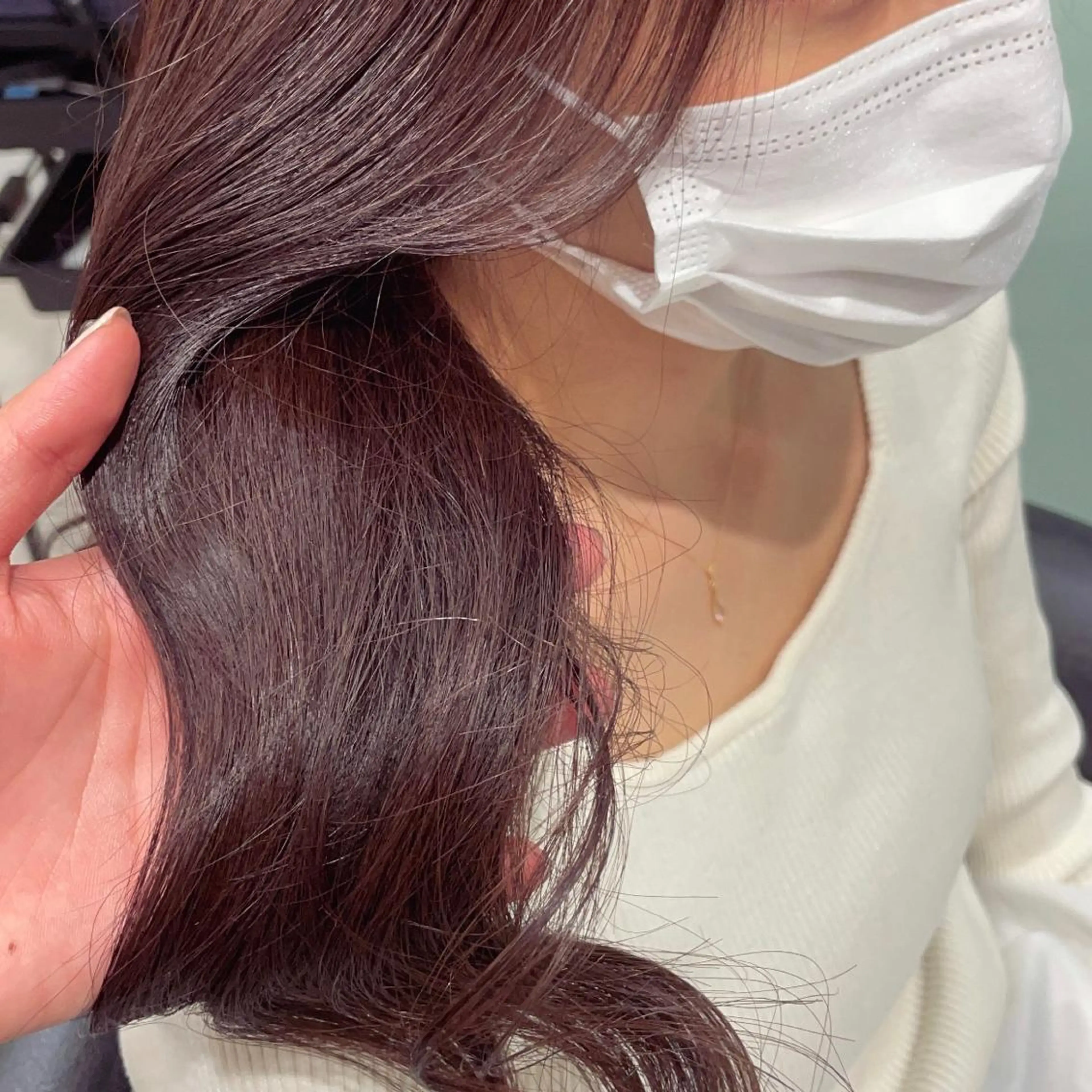 セミロング カラー ヘアカラー トリートメント ボブパーマ ♡ヨシカワハナコのヘアスタイル