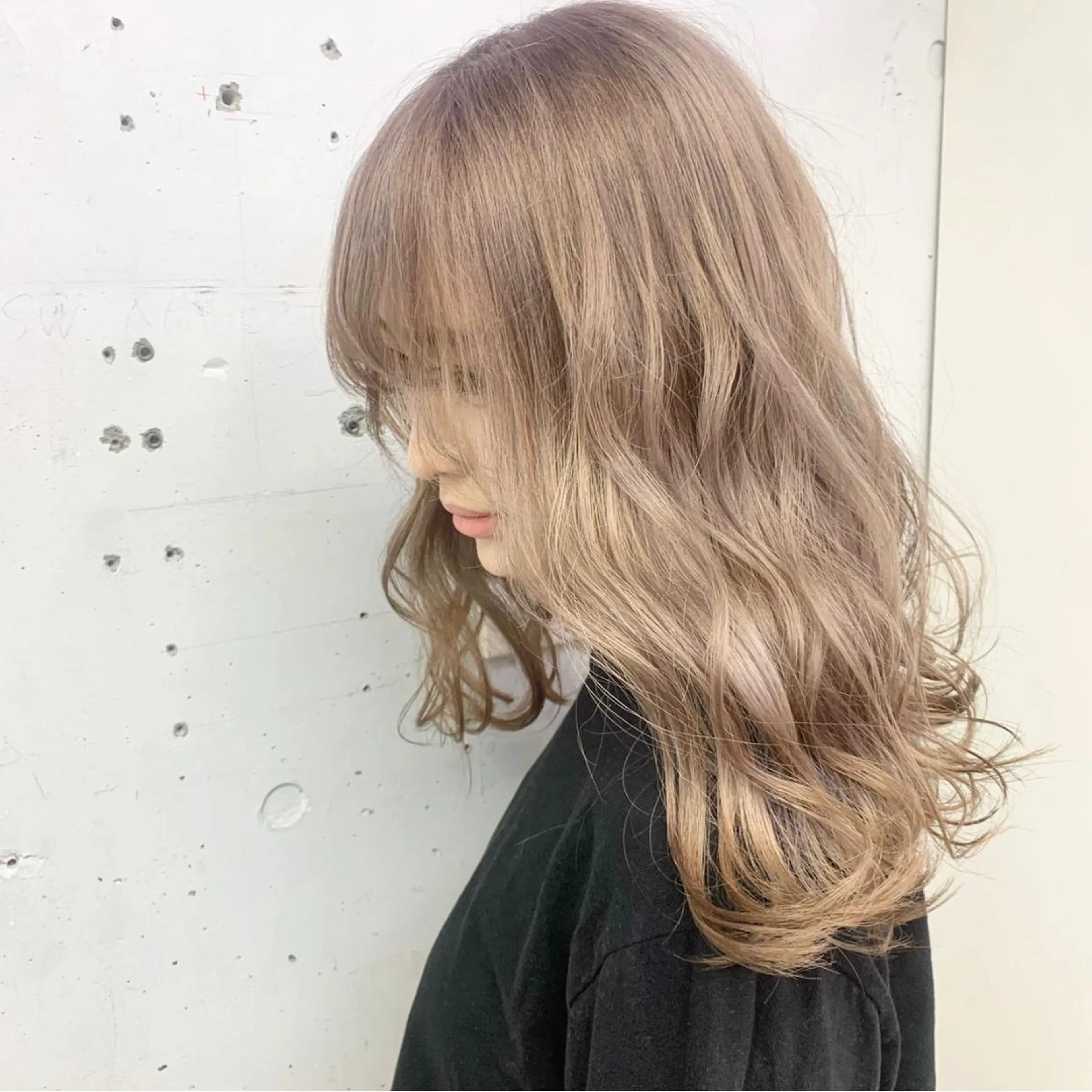 ロング カラー ヘアアレンジ ハイトーン/美髪矯正 🍃大江拓実のヘアスタイル