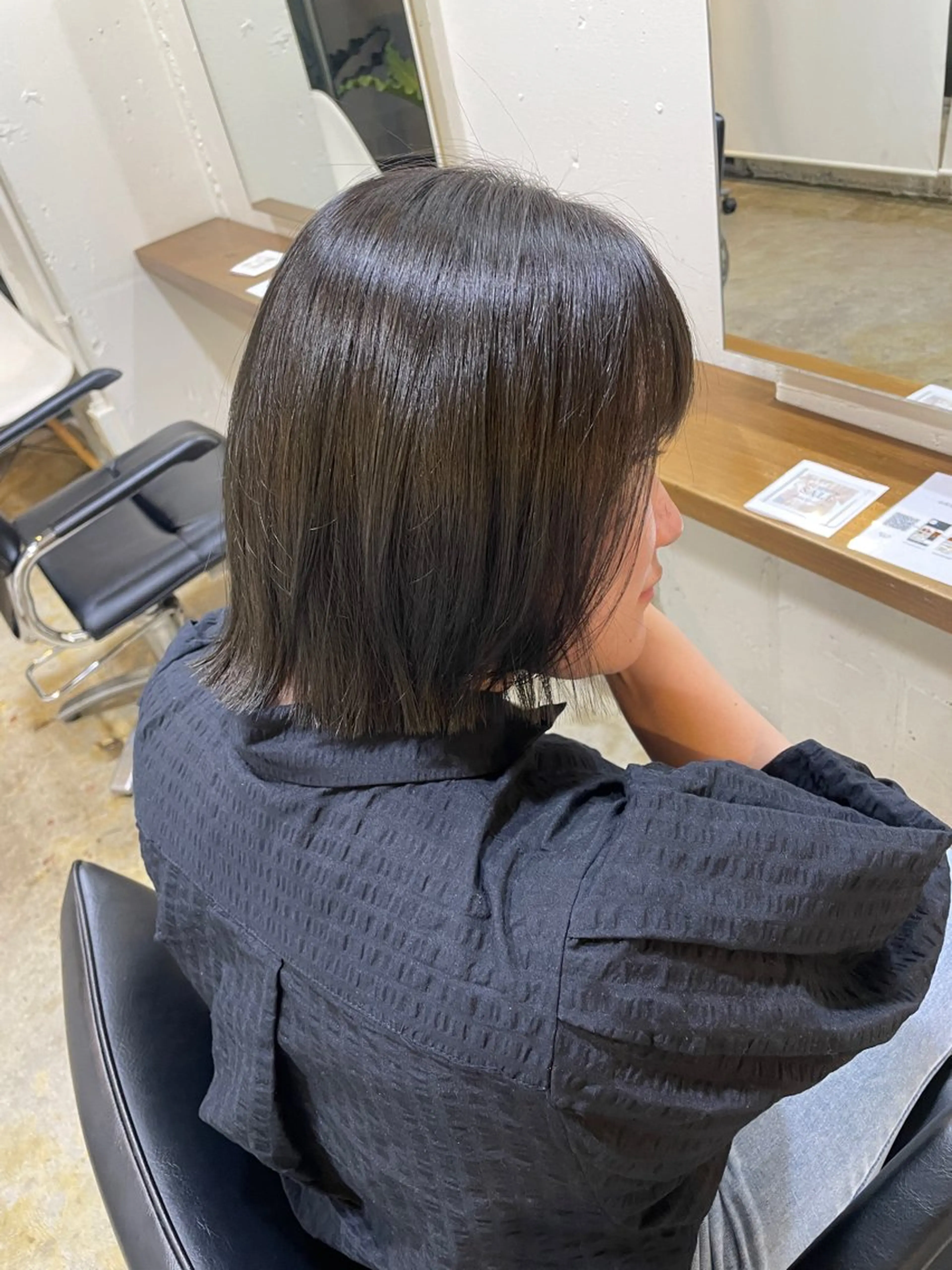 ショート カラー RIN／韓国ヘア レイヤーカットのヘアスタイル