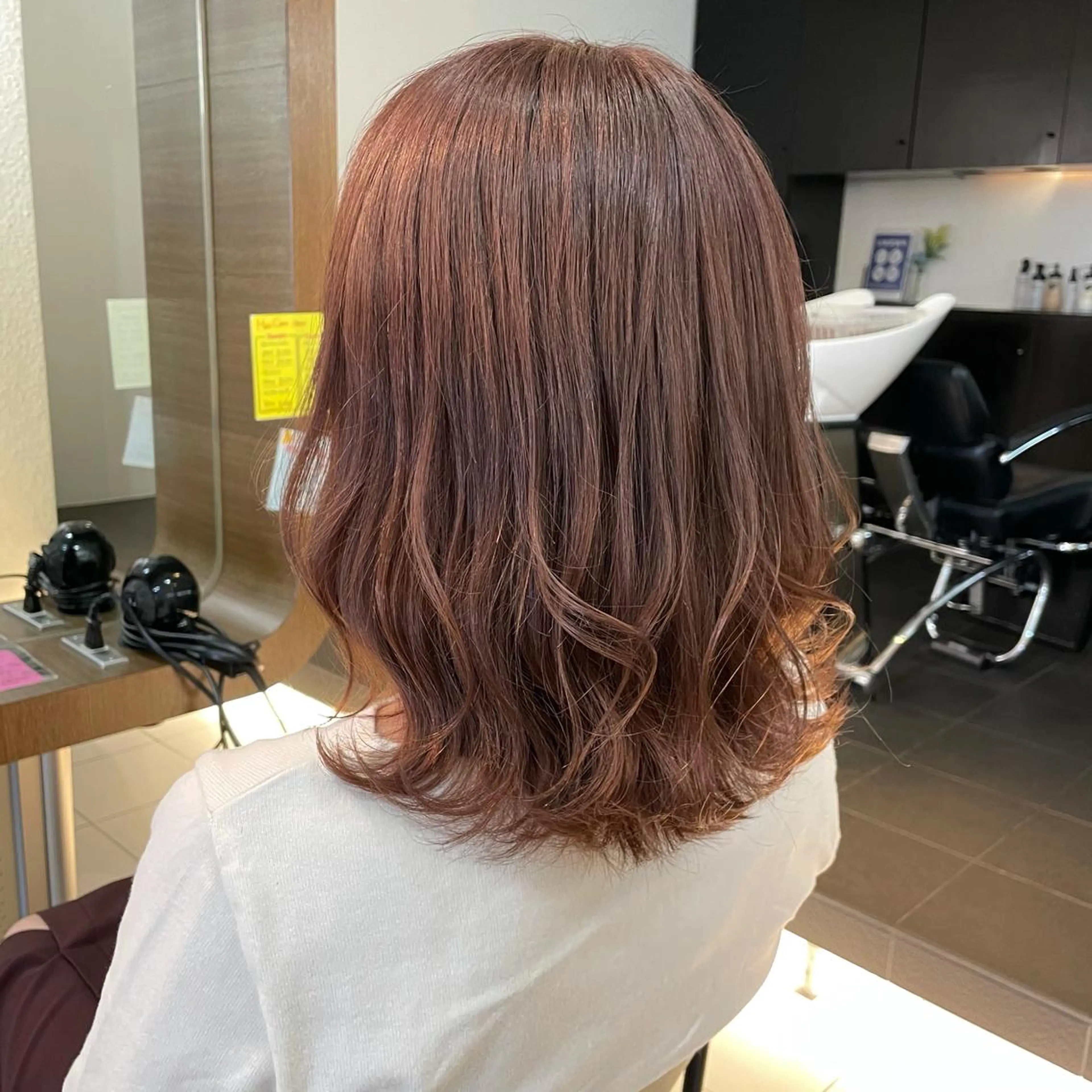 ミディアム カラー ベージュカラー 透明感カラー/ 寺田千雅子のヘアスタイル