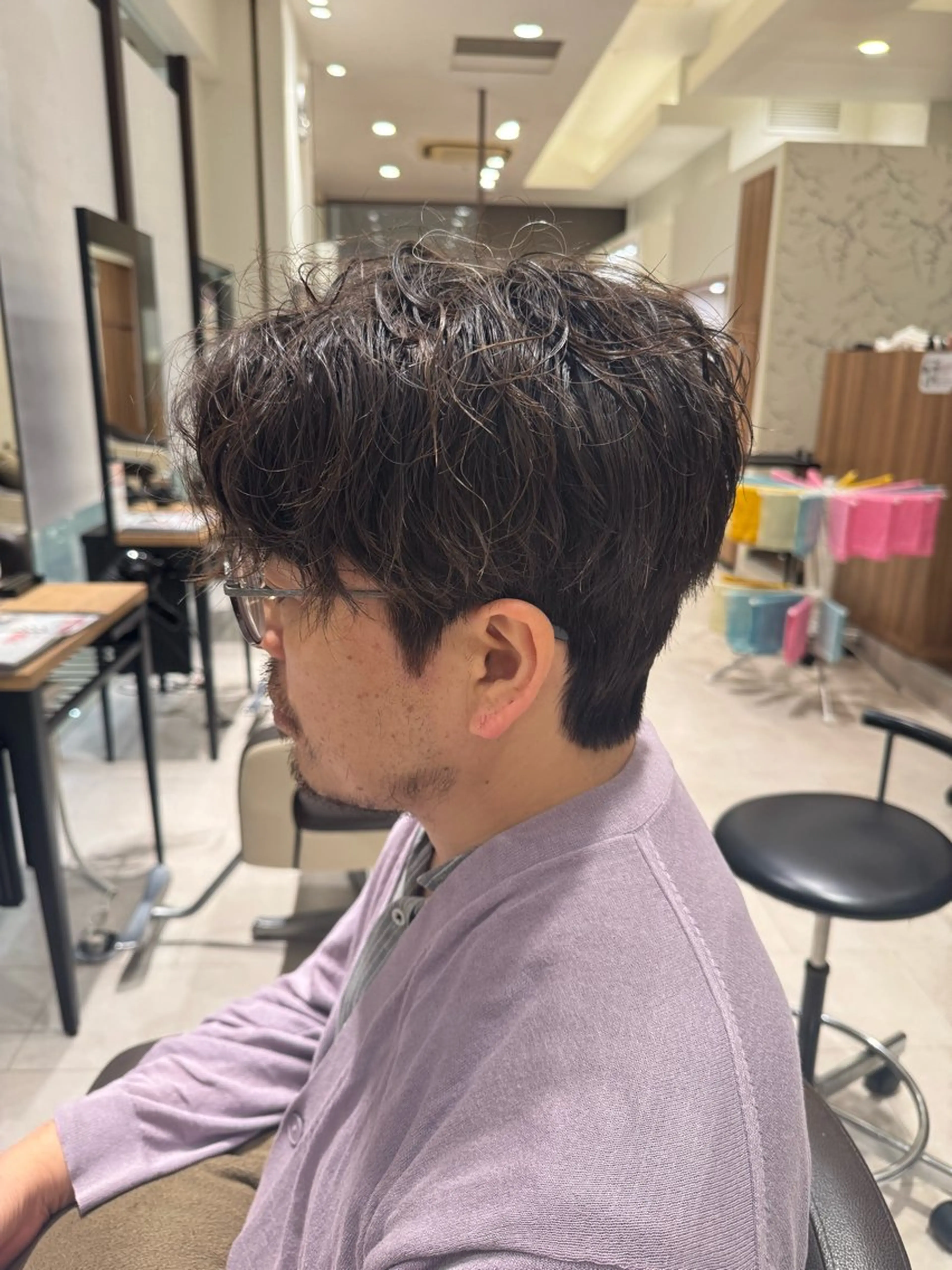 U27カット＋ダウンパーマ＋シャドウパーマの写真