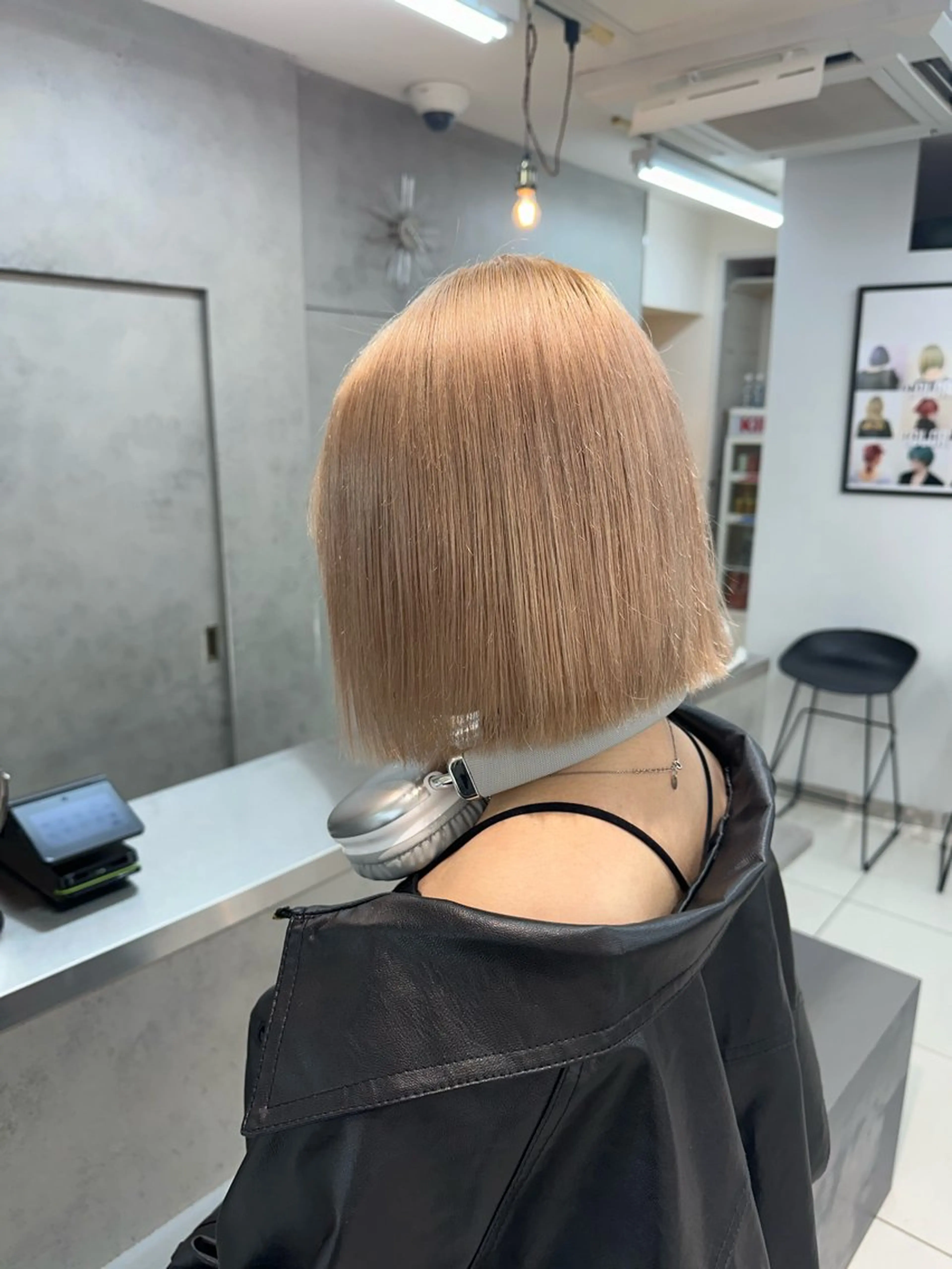 ショート ヘアカラー トリートメント 💫ハイトーンボブ/ HARU💫のヘアスタイル
