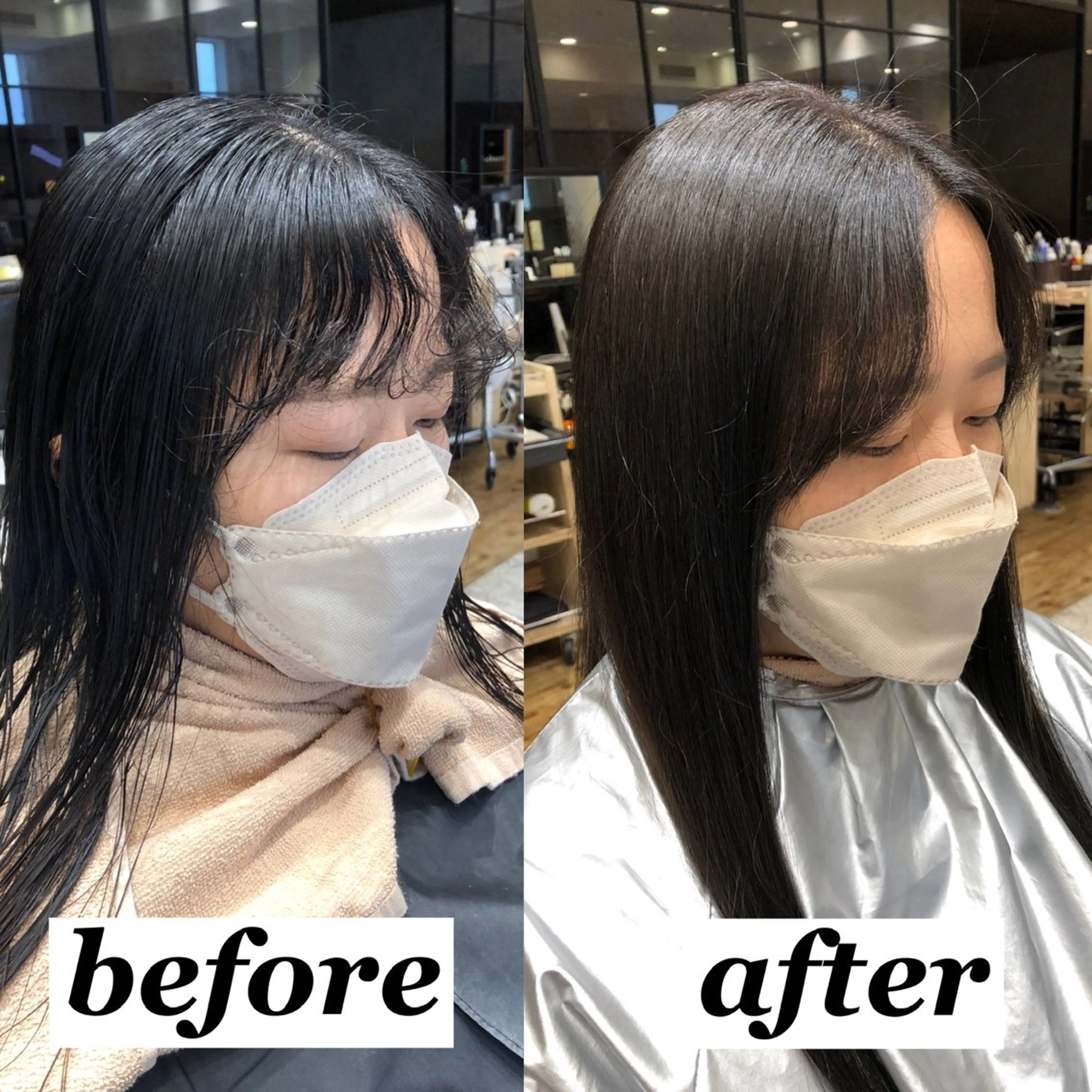 ロング カラー パーマ カット ヘアカラー 縮毛矯正 トリートメント 新宿✨レイヤーカット 韓国ヘア/坂本亜裟海のヘアスタイル