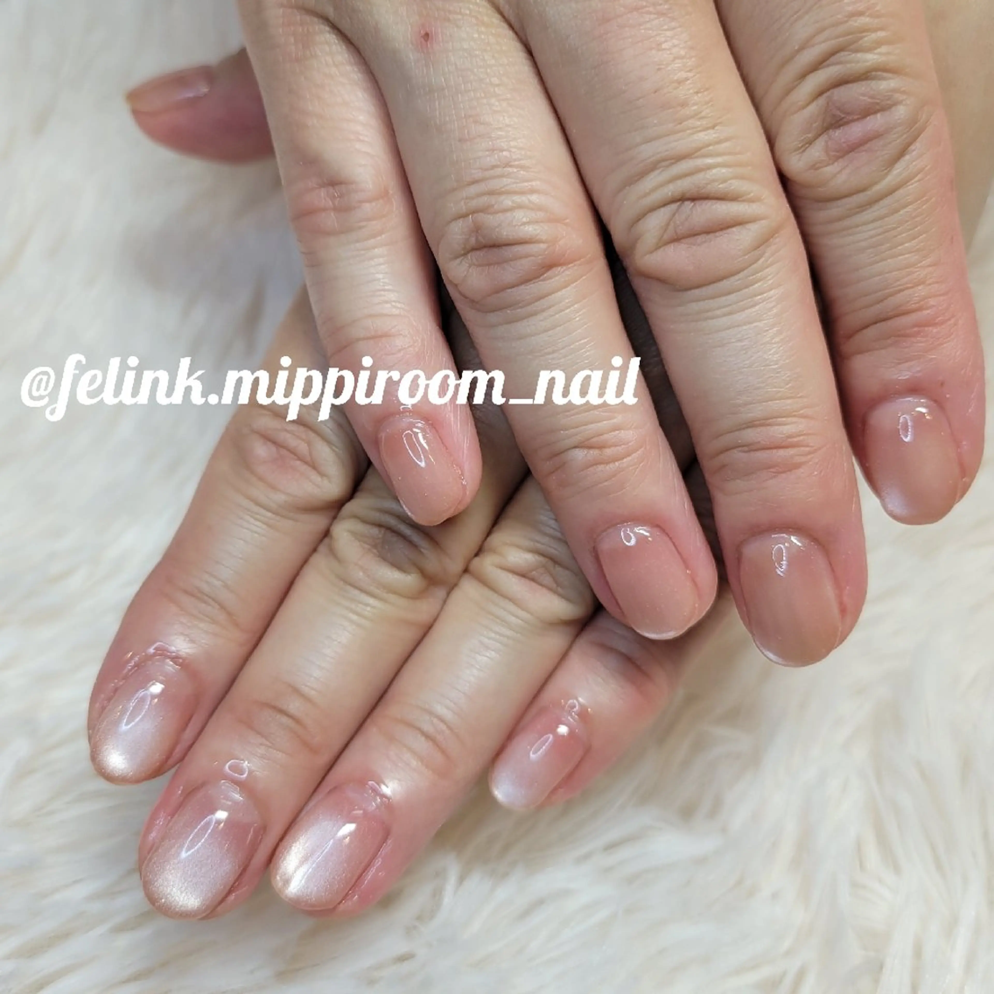 ネイル マグネットネイル オレンジ Nail&Eyelash ビューティーサロンFelink所属・felink  miyuki のネイルデザイン