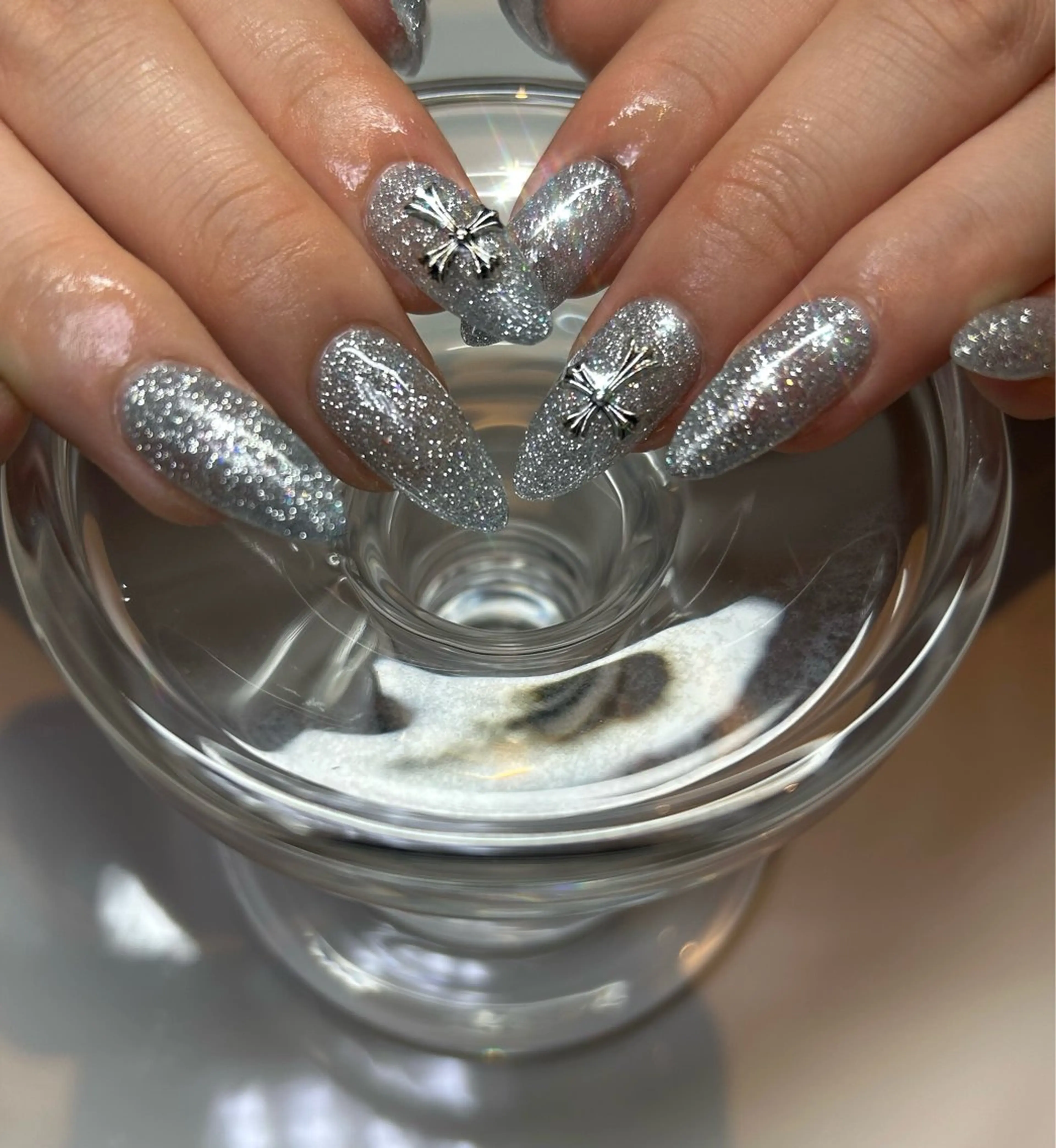 他店オフ込み  gel x 長さだしワンカラーの写真